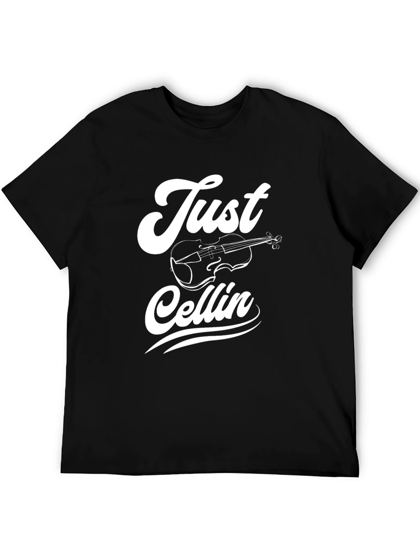 Just Cellin Black Graphic Tee