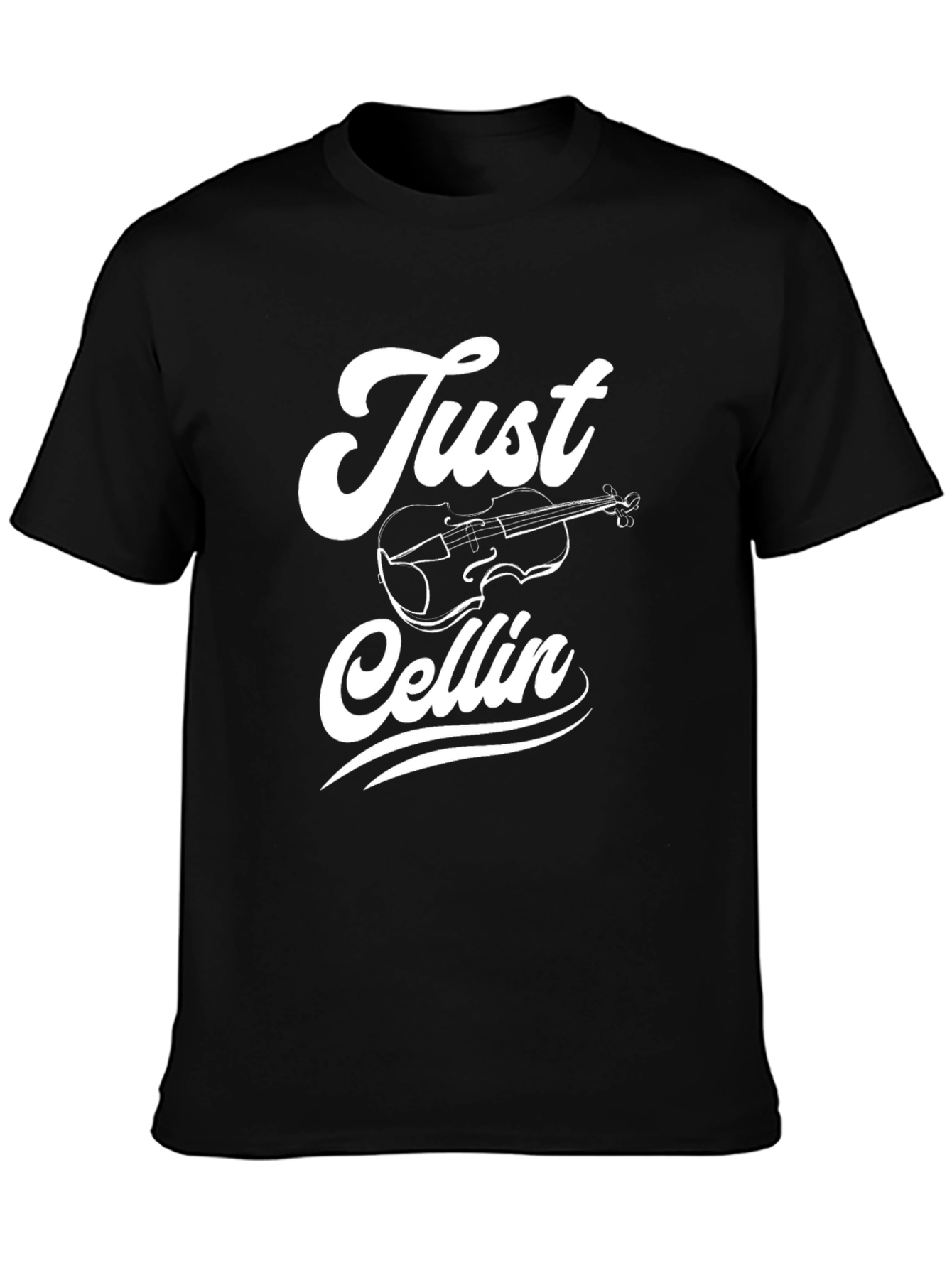 Just Cellin Black Graphic Tee
