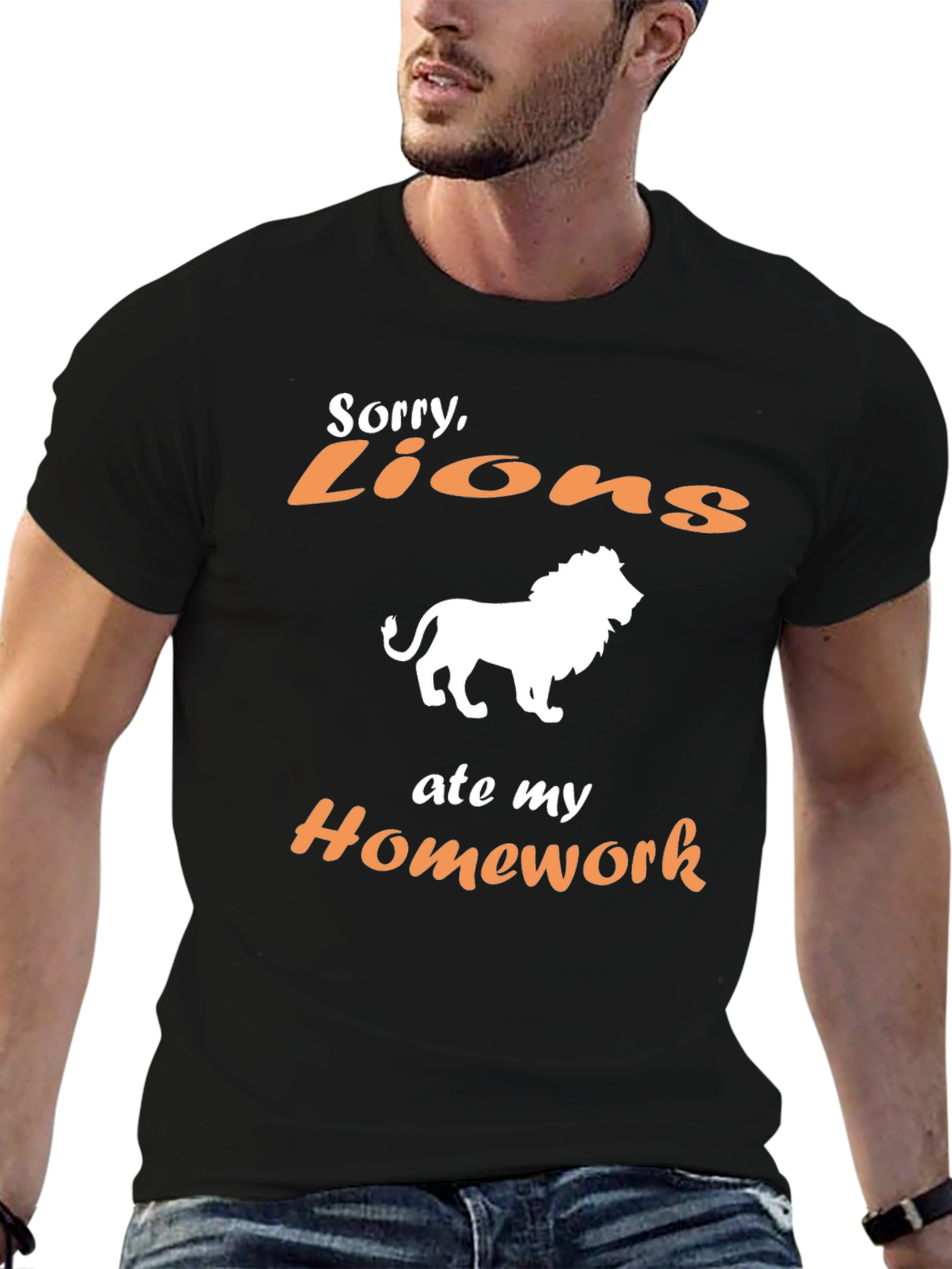 Sorry Lions Ate My Homework Graphic Tee