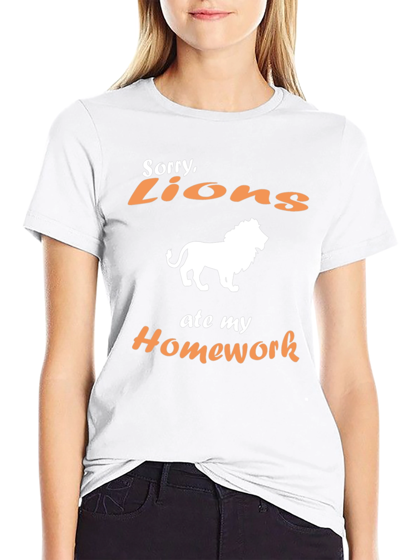 Sorry Lions Ate My Homework Graphic Tee