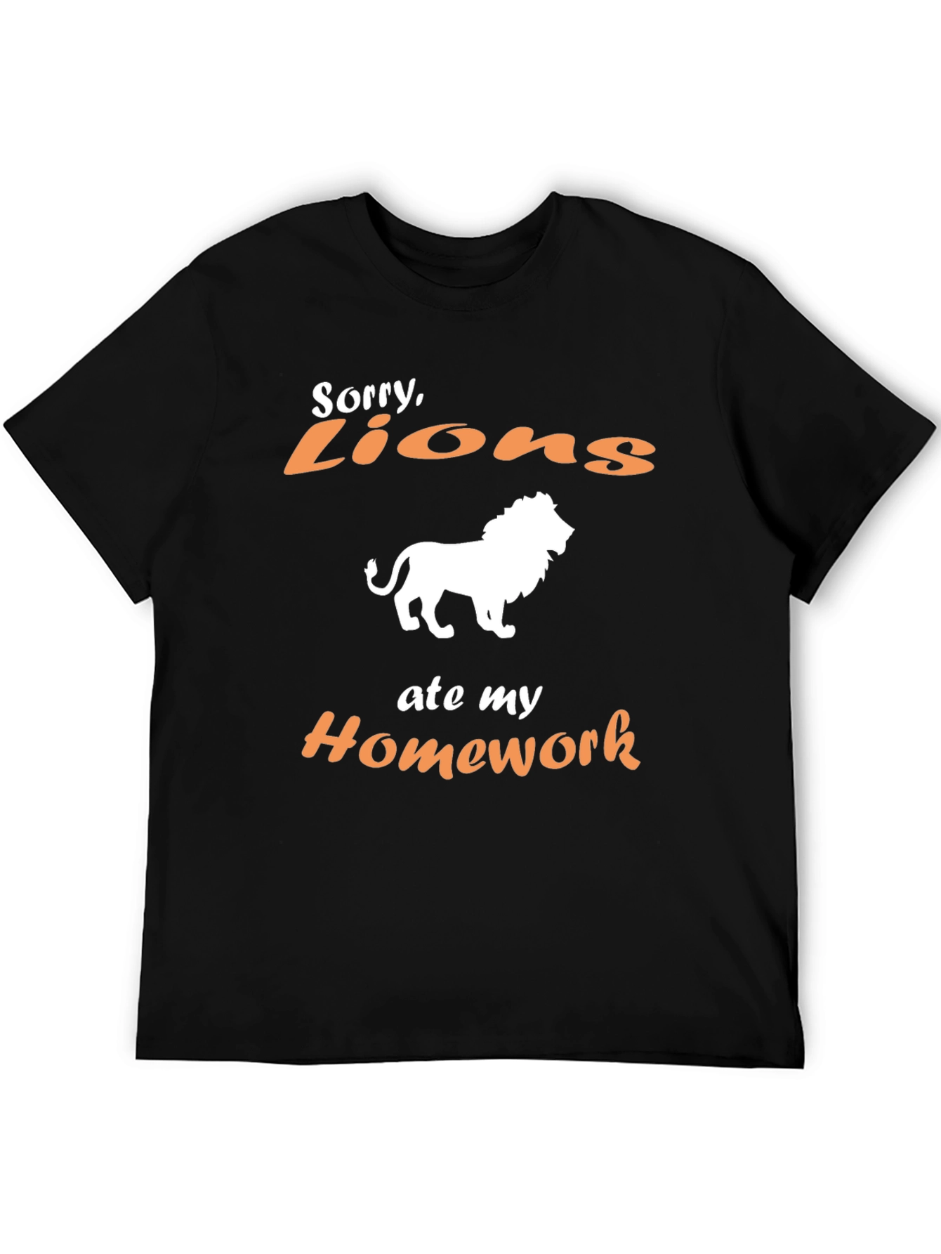 Sorry Lions Ate My Homework Graphic Tee
