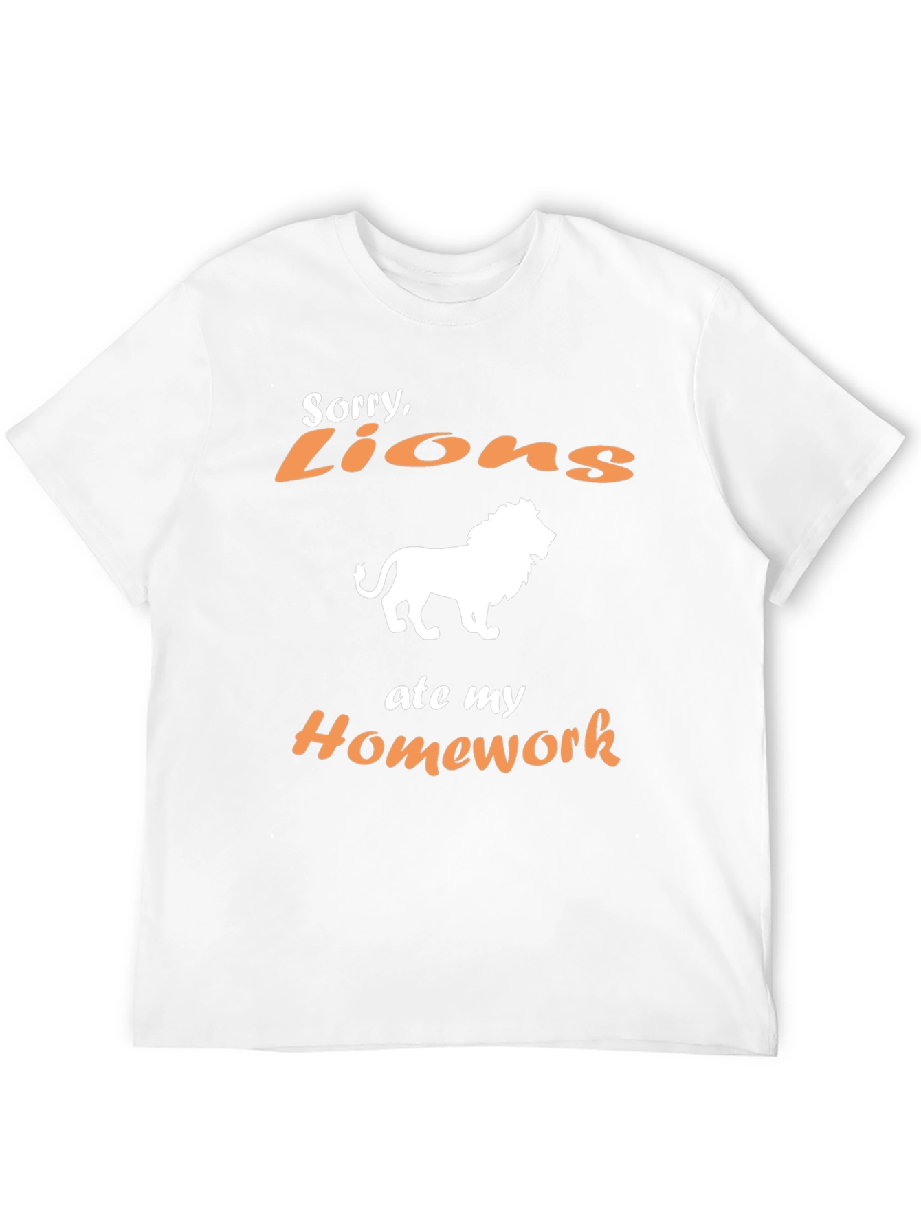 Sorry Lions Ate My Homework Graphic Tee