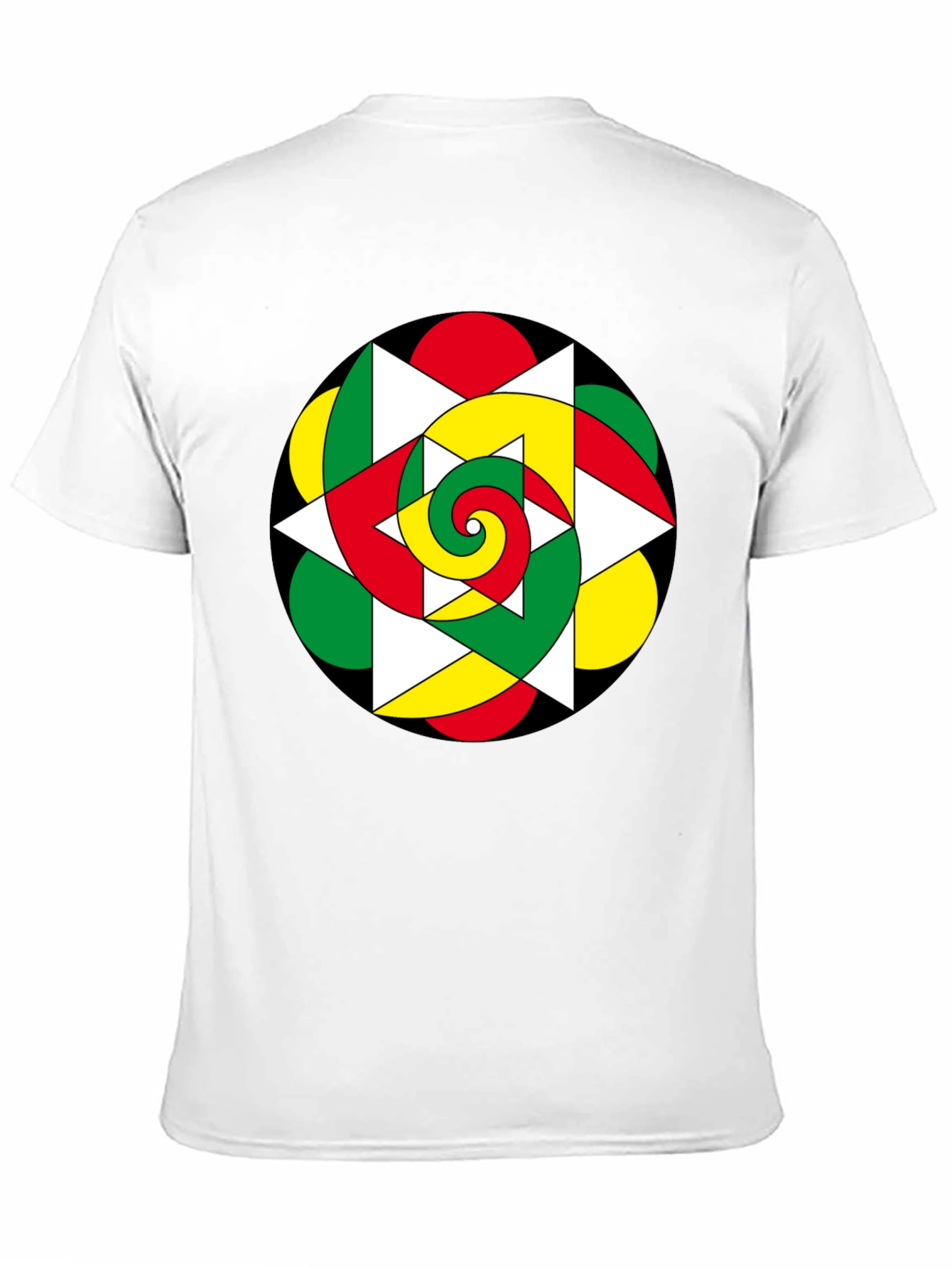 Abstract Geometric Spiral T-Shirt
