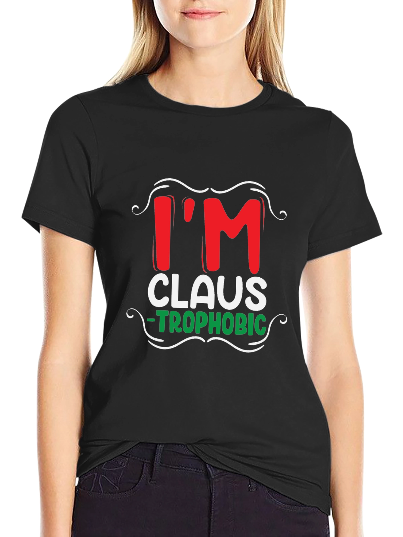 Im Claus-Trophobic Funny Christmas T-Shirt