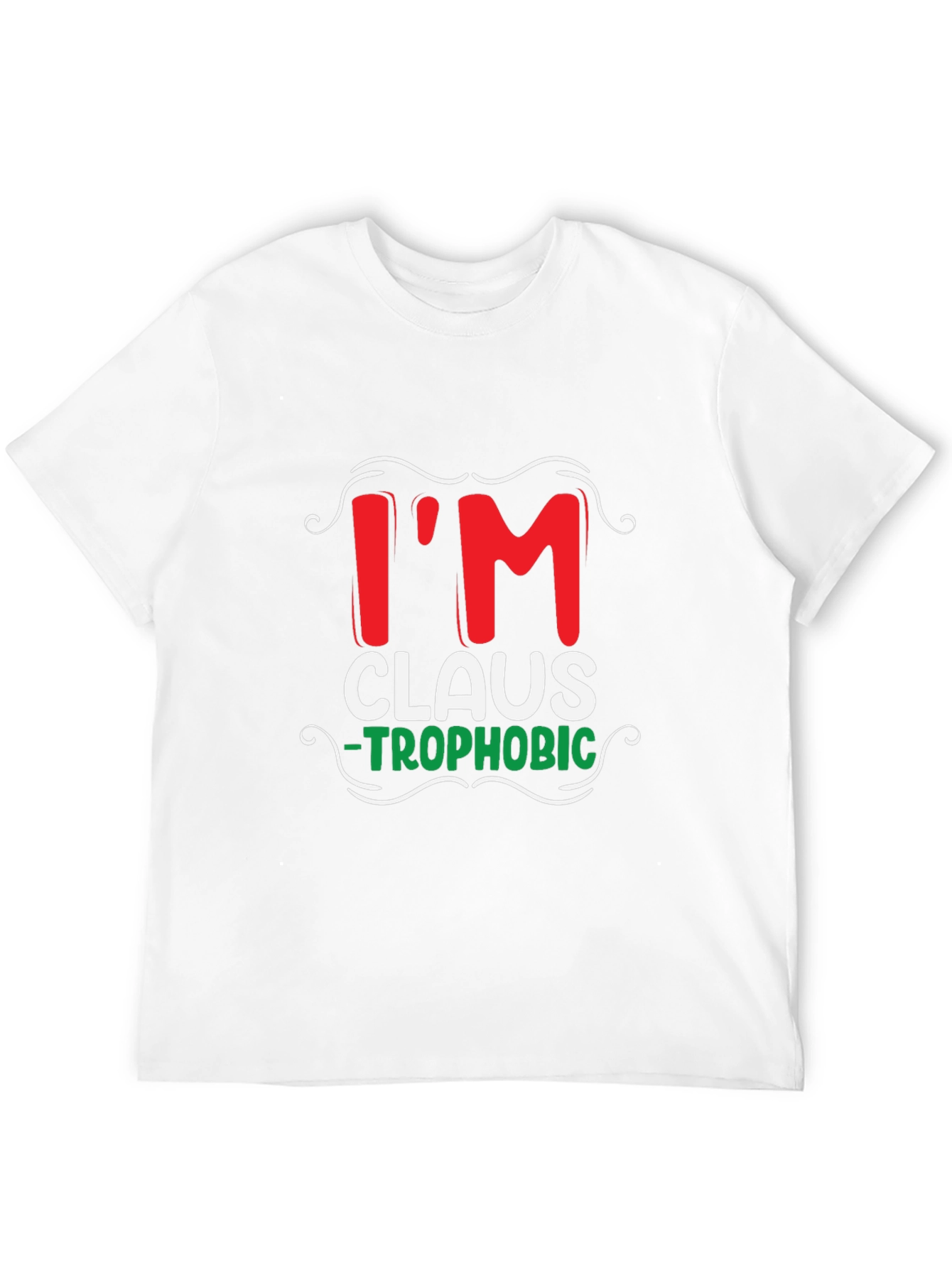 Im Claus-Trophobic Funny Christmas T-Shirt