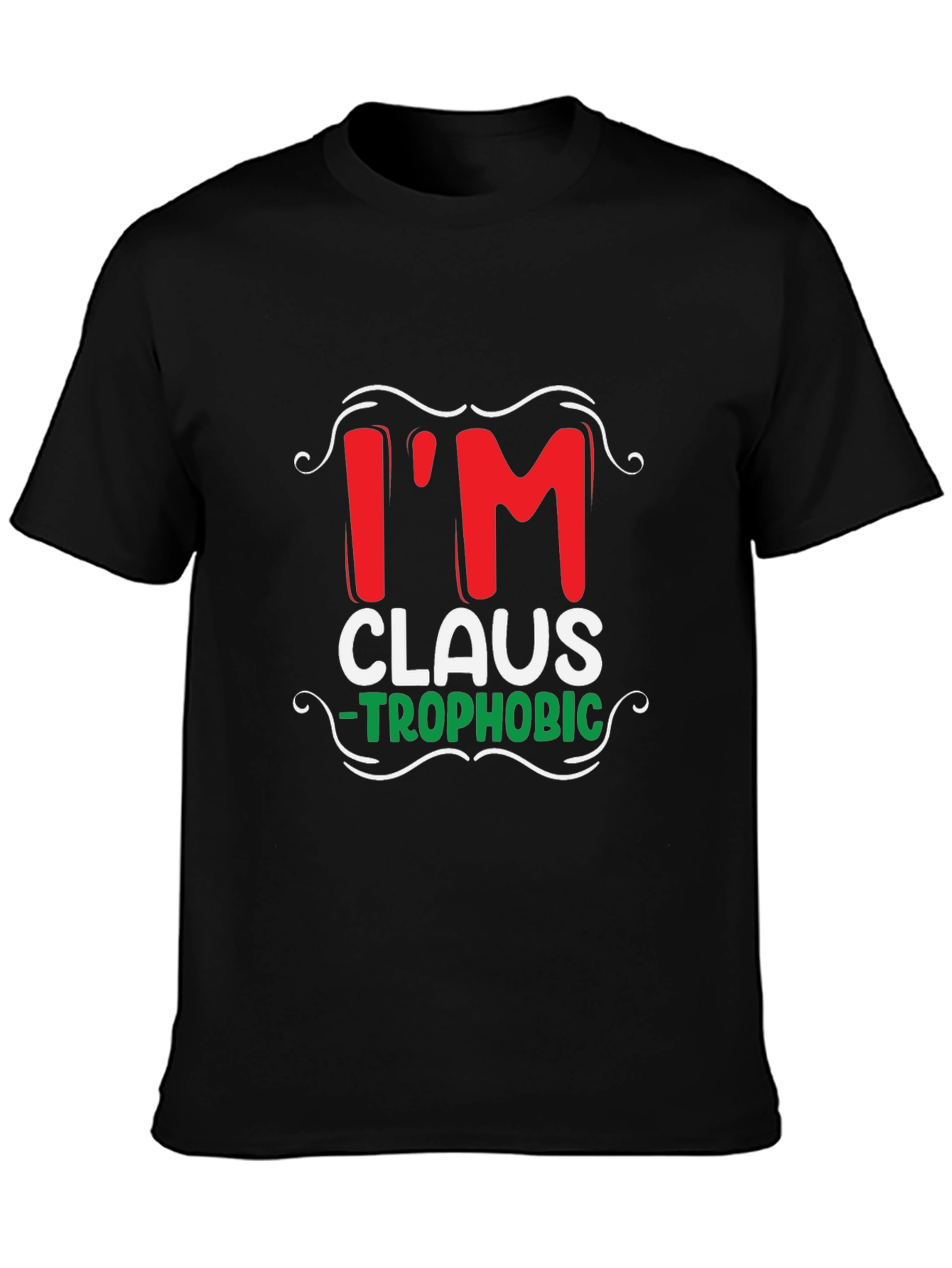 Im Claus-Trophobic Funny Christmas T-Shirt