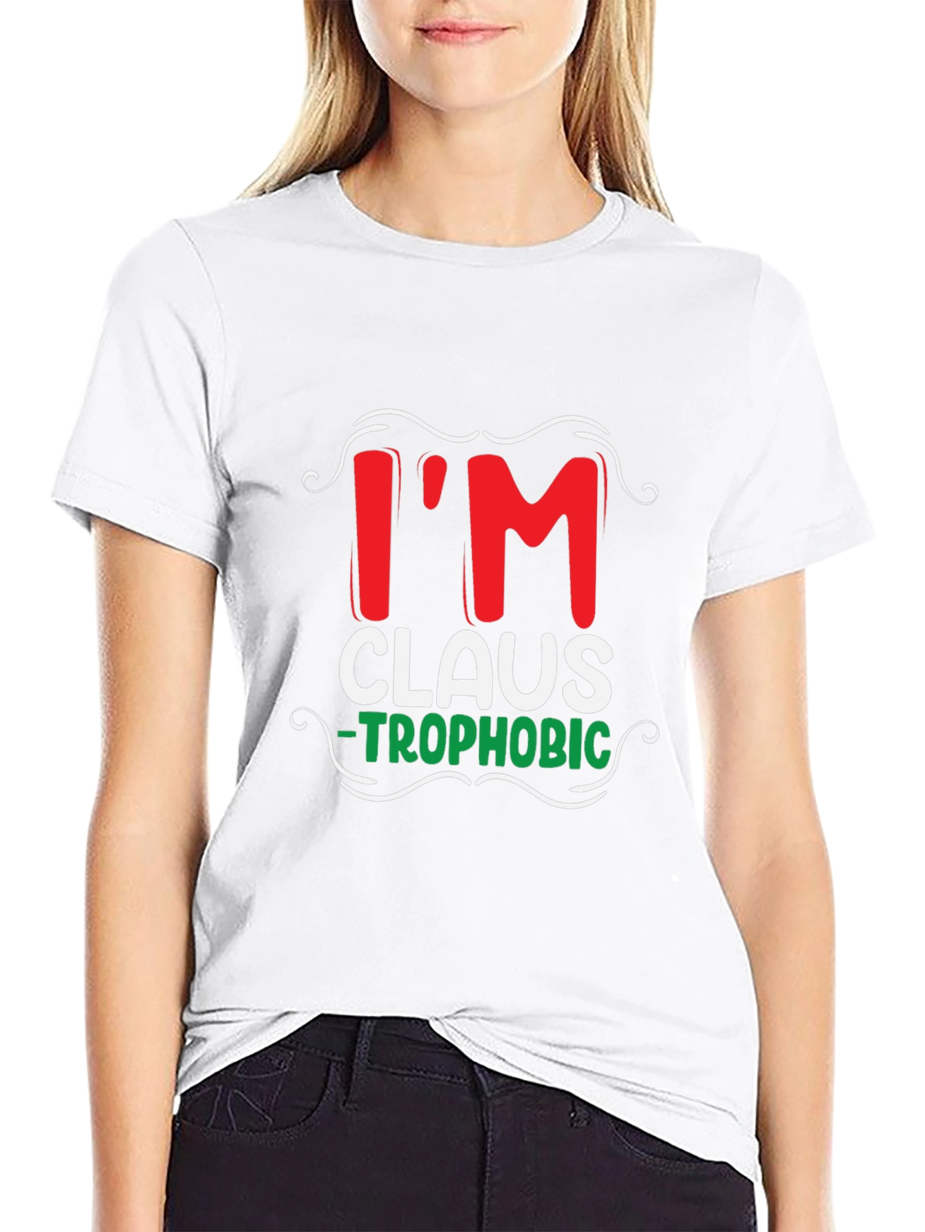 Im Claus-Trophobic Funny Christmas T-Shirt