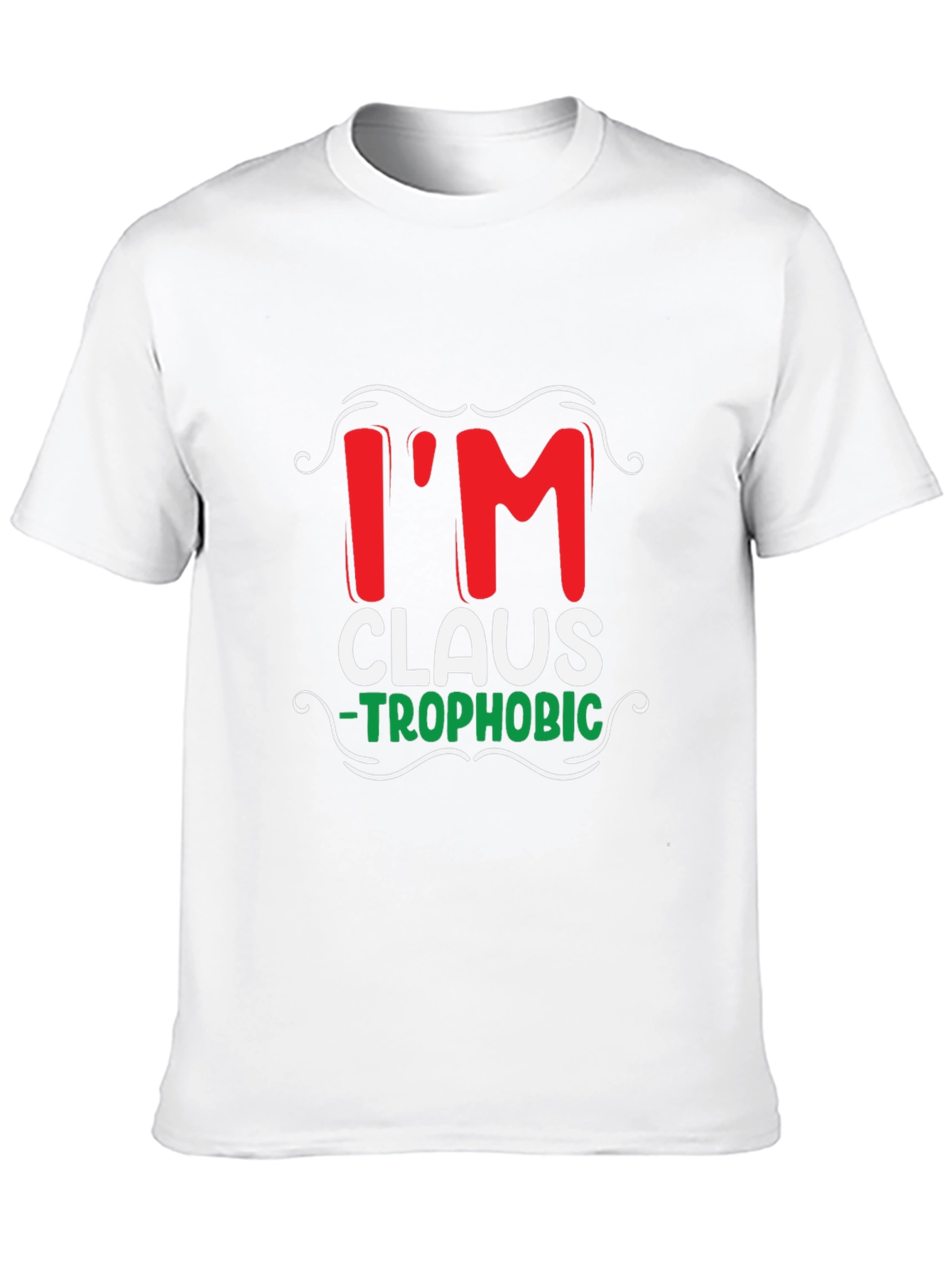 Im Claus-Trophobic Funny Christmas T-Shirt