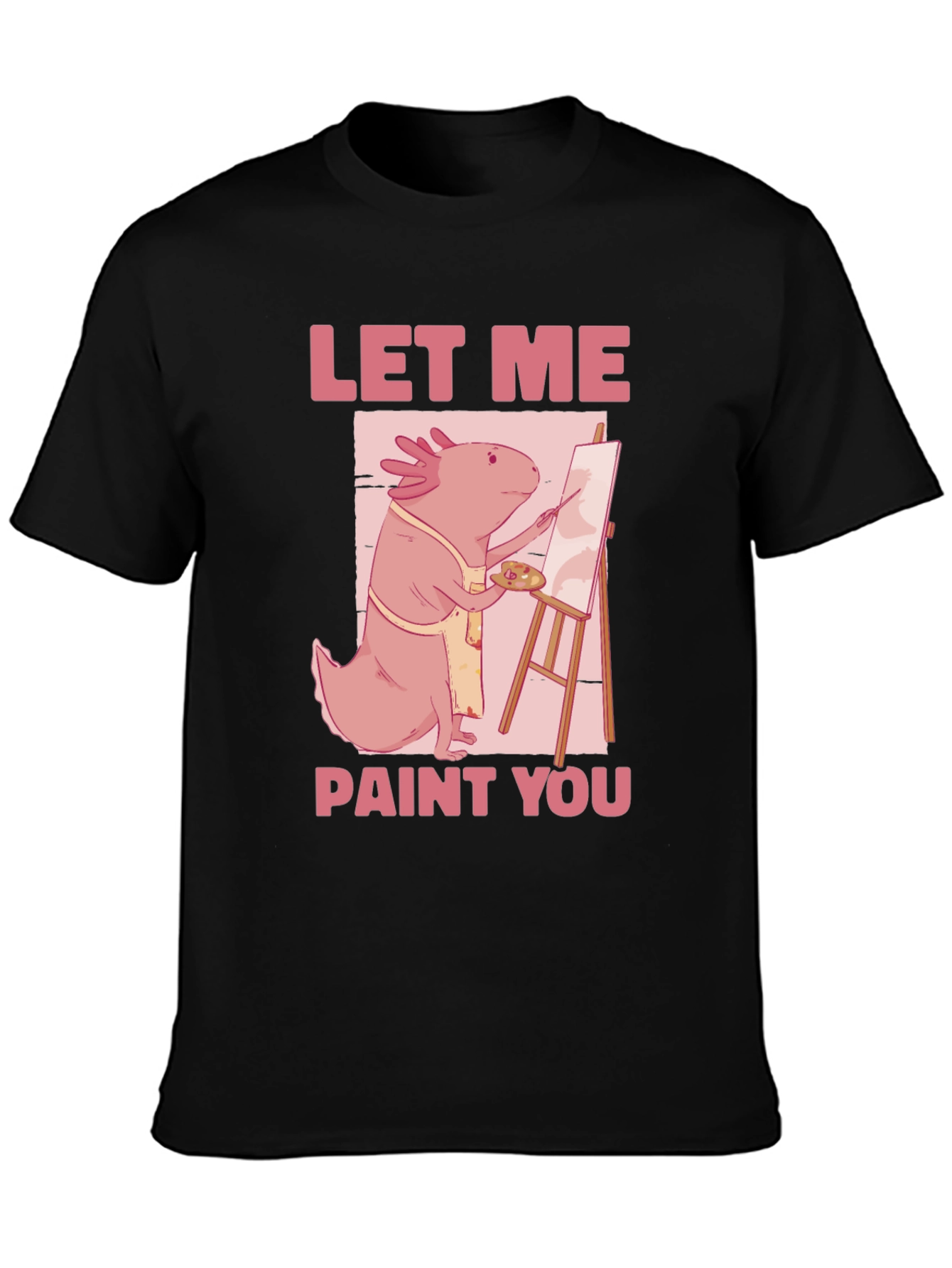 Axolotl Artist Graphic Tee - Let Me Paint You