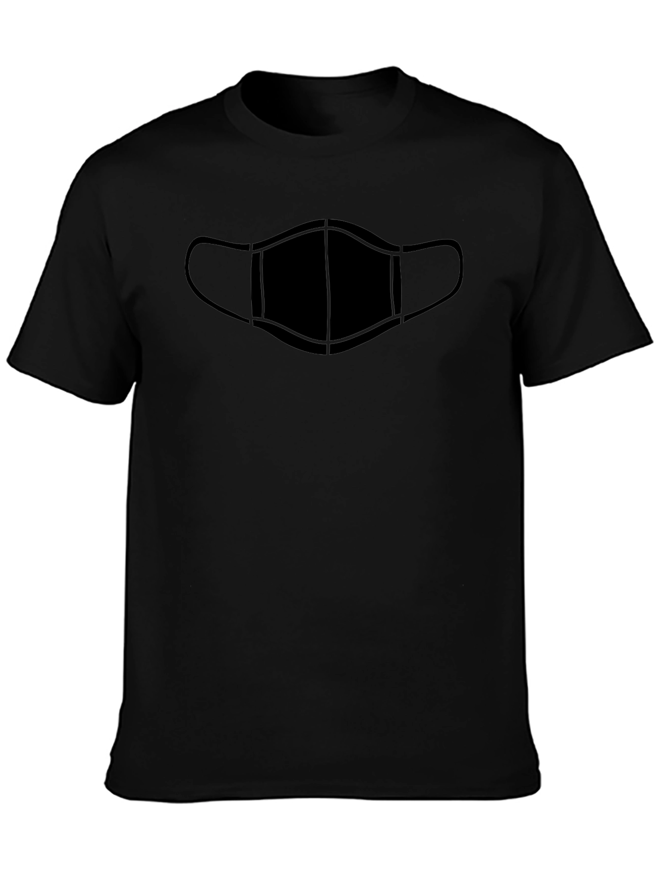 Mask Graphic Black T-Shirt