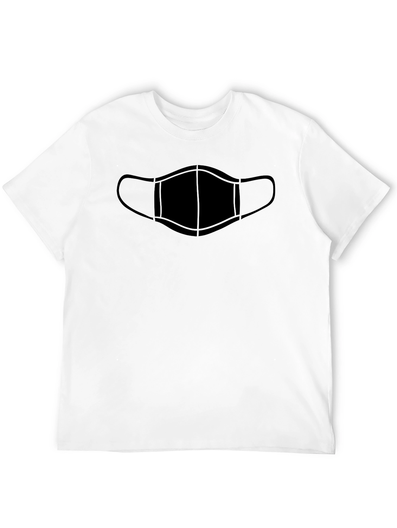 Mask Graphic Black T-Shirt