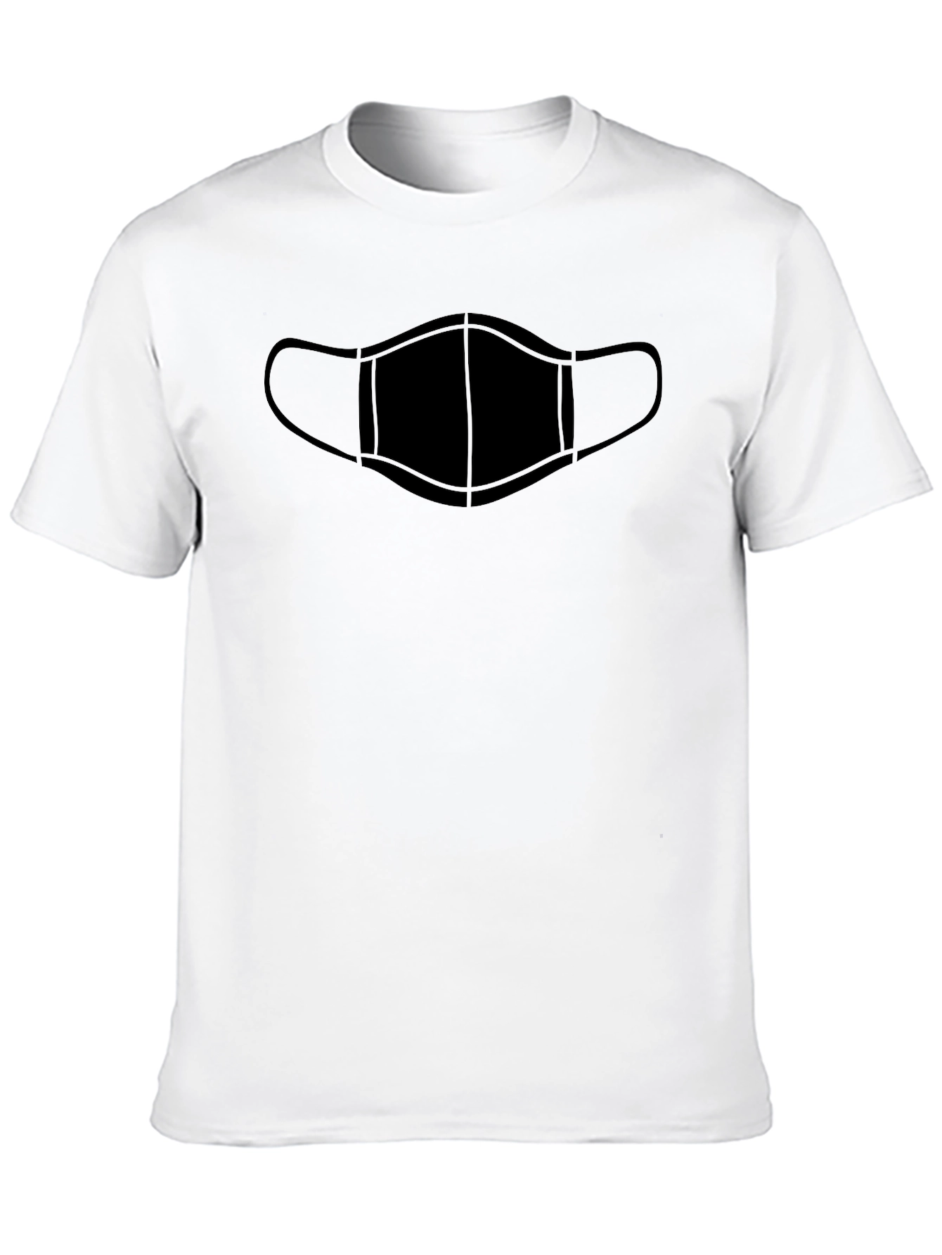 Mask Graphic Black T-Shirt