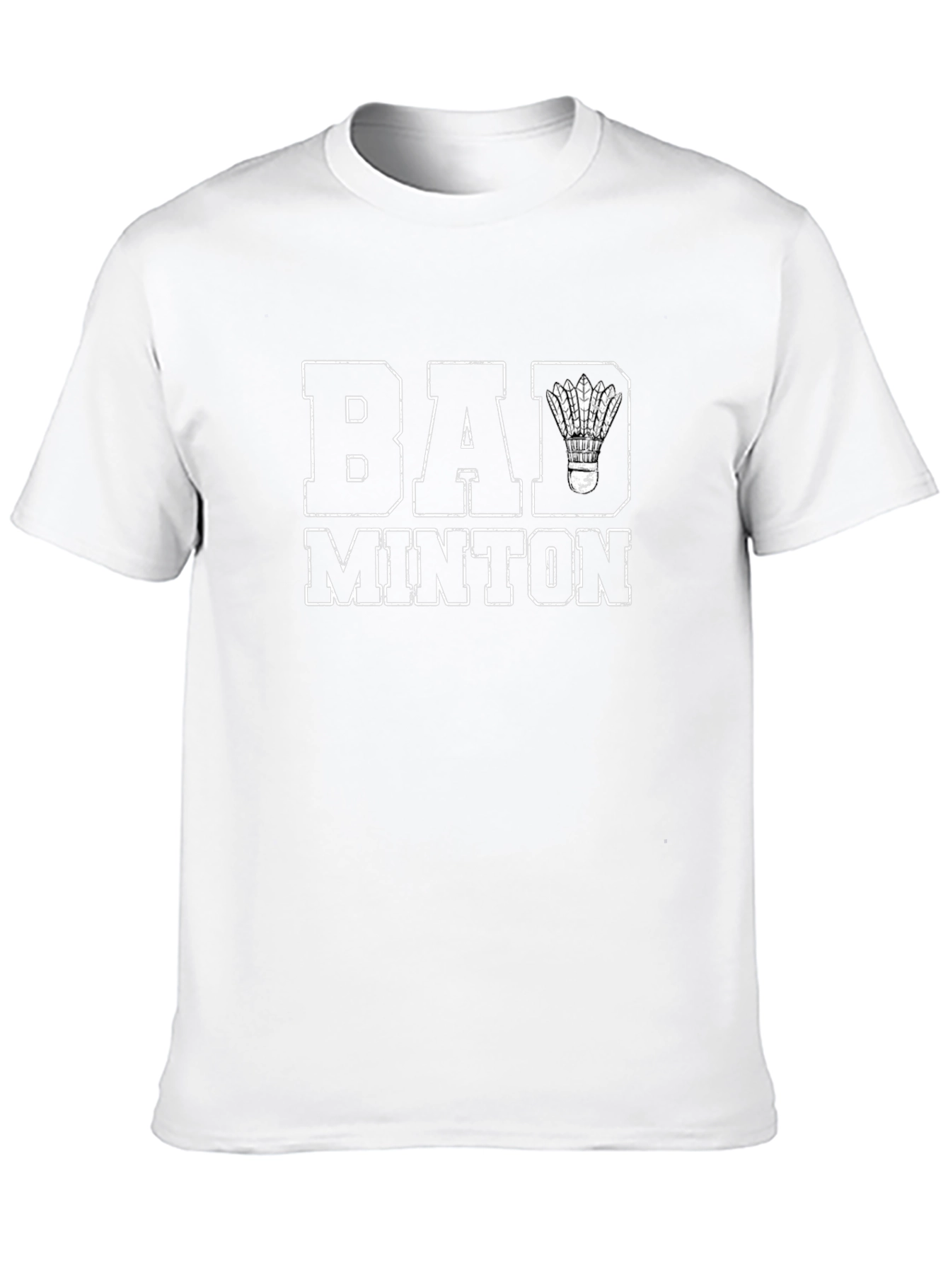 Badminton Graphic Tee - Sporty Casual T-Shirt