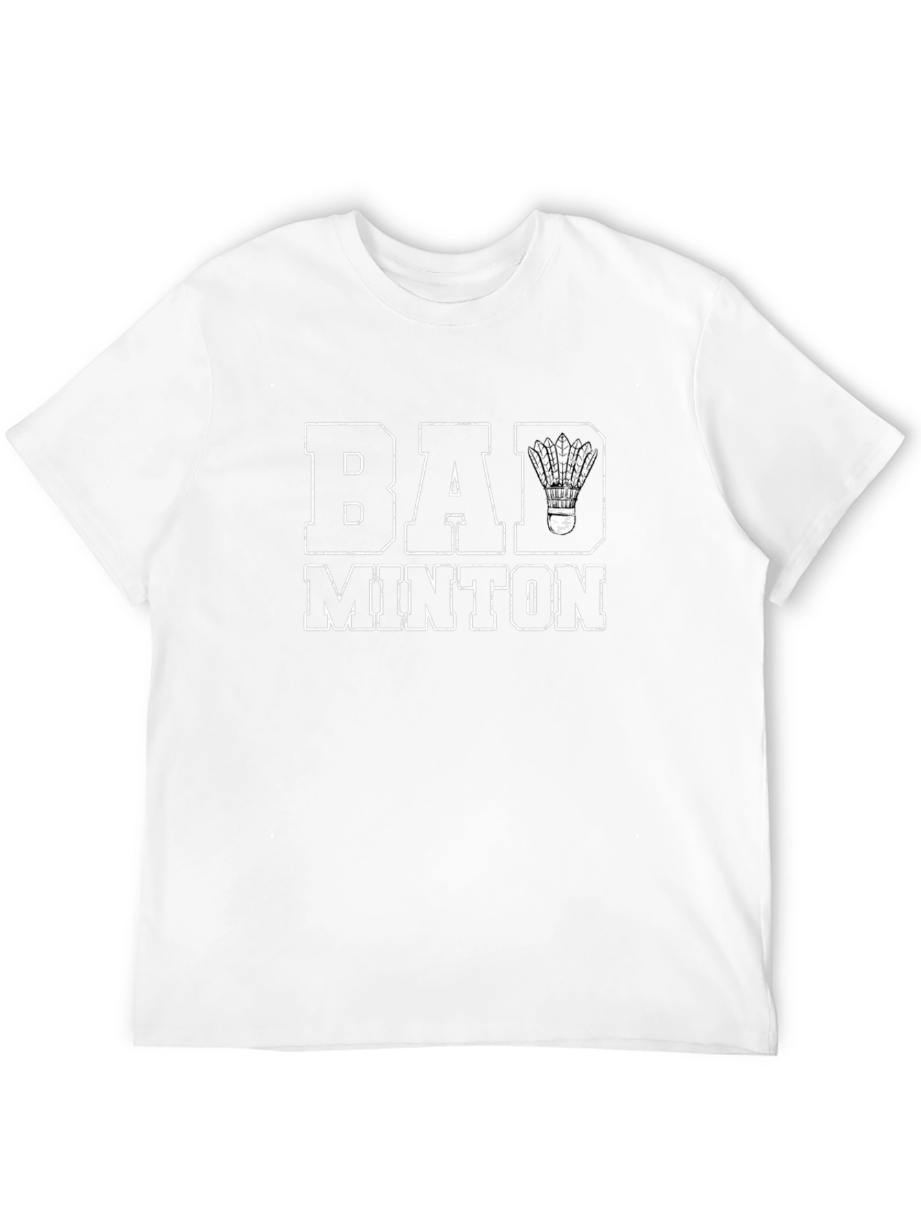 Badminton Graphic Tee - Sporty Casual T-Shirt