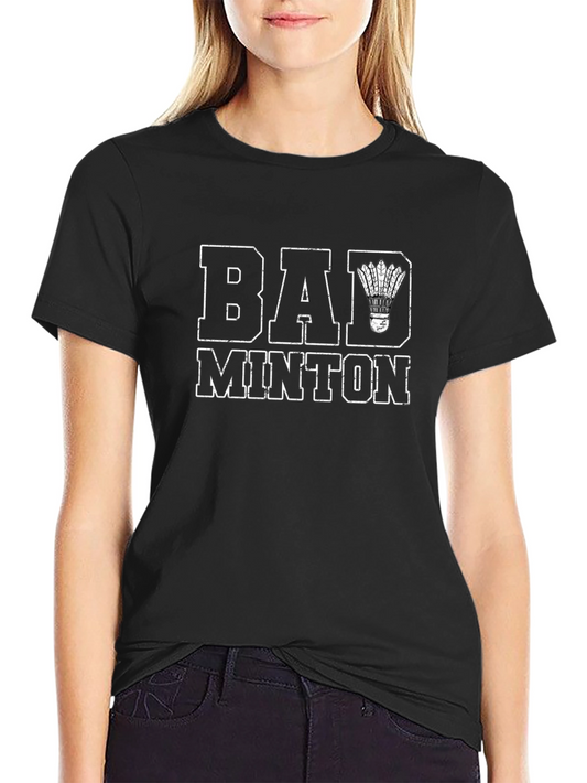 Badminton Graphic Tee - Sporty Casual T-Shirt