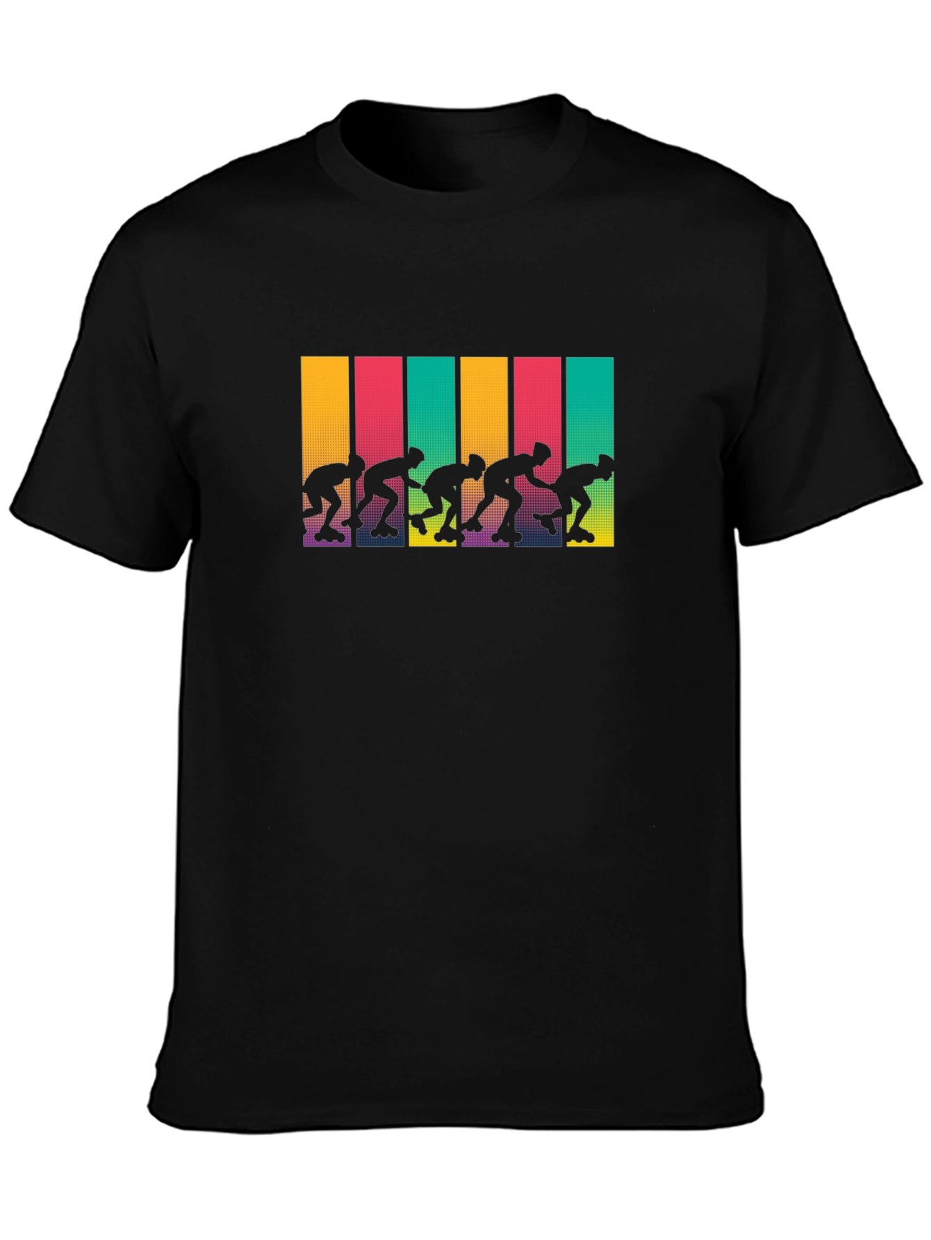 Retro Roller Skate T-Shirt - Funky 80s Style