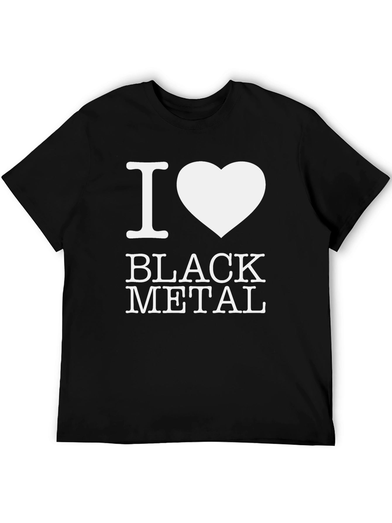 I Heart Black Metal T-Shirt - Bold Graphic Tee