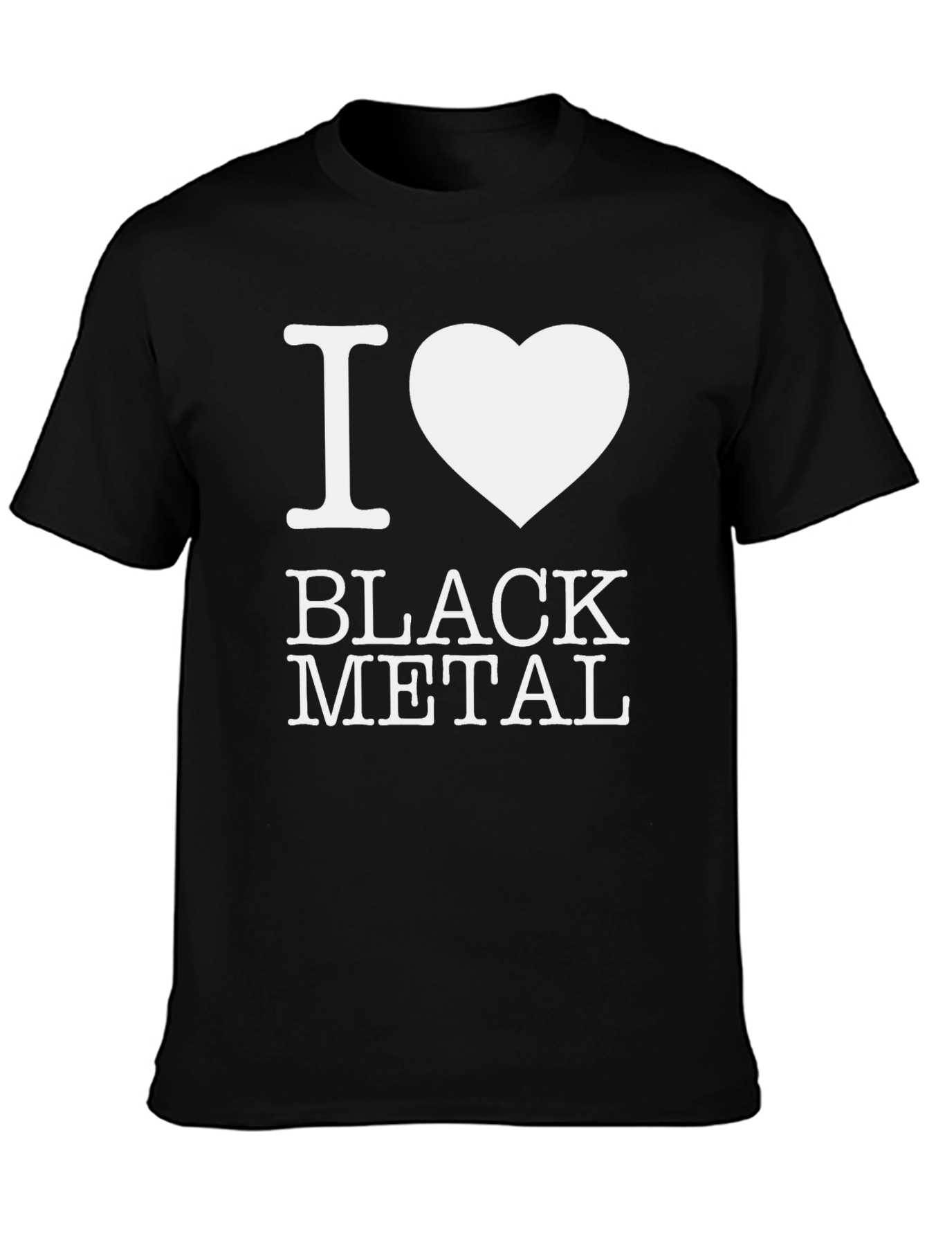 I Heart Black Metal T-Shirt - Bold Graphic Tee