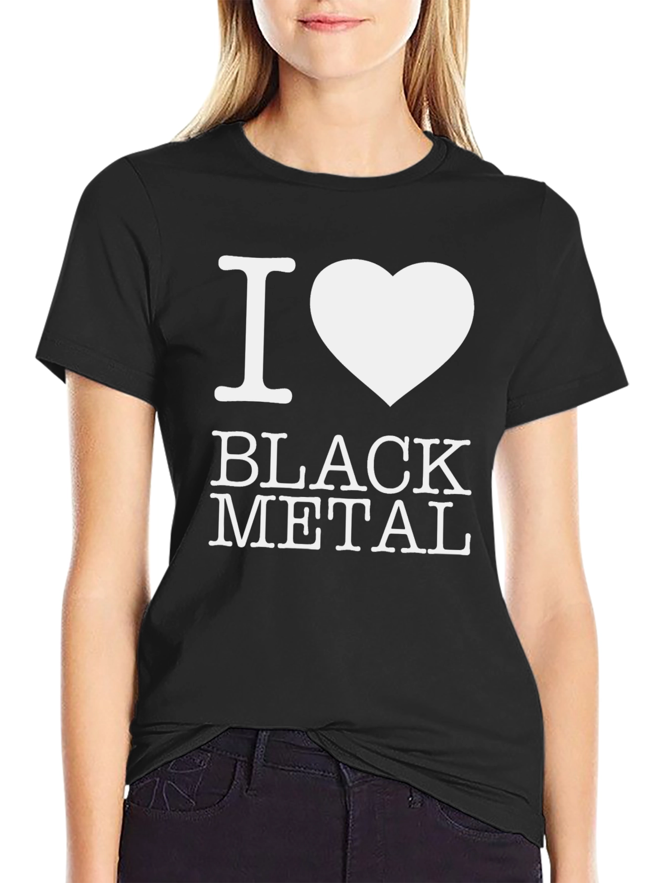 I Heart Black Metal T-Shirt - Bold Graphic Tee