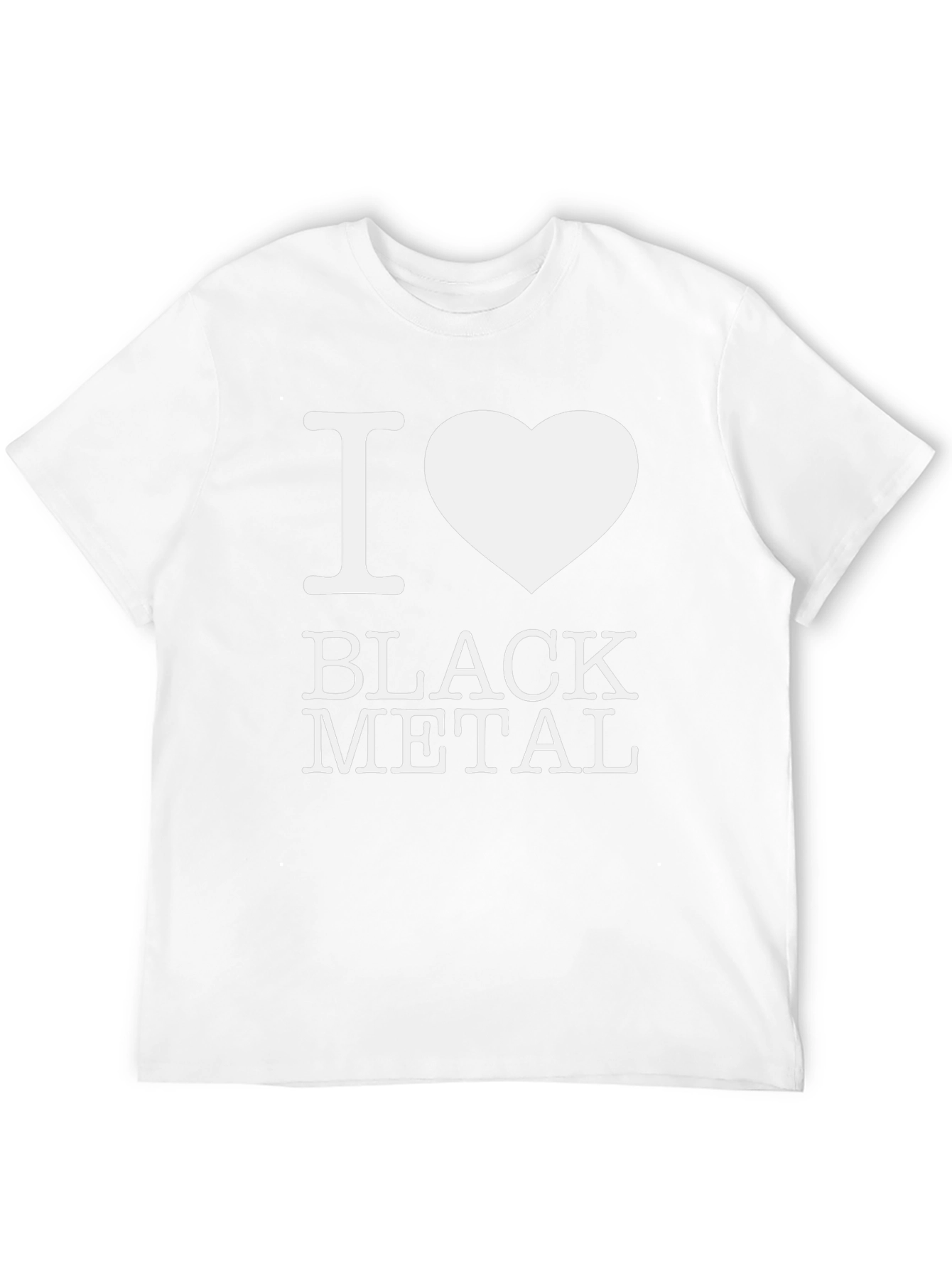 I Heart Black Metal T-Shirt - Bold Graphic Tee