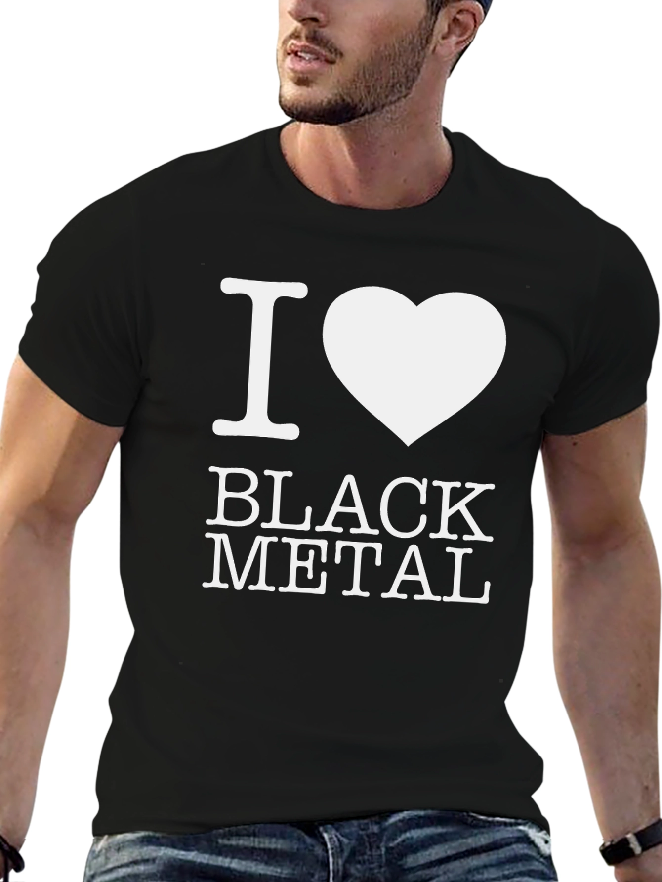 I Heart Black Metal T-Shirt - Bold Graphic Tee