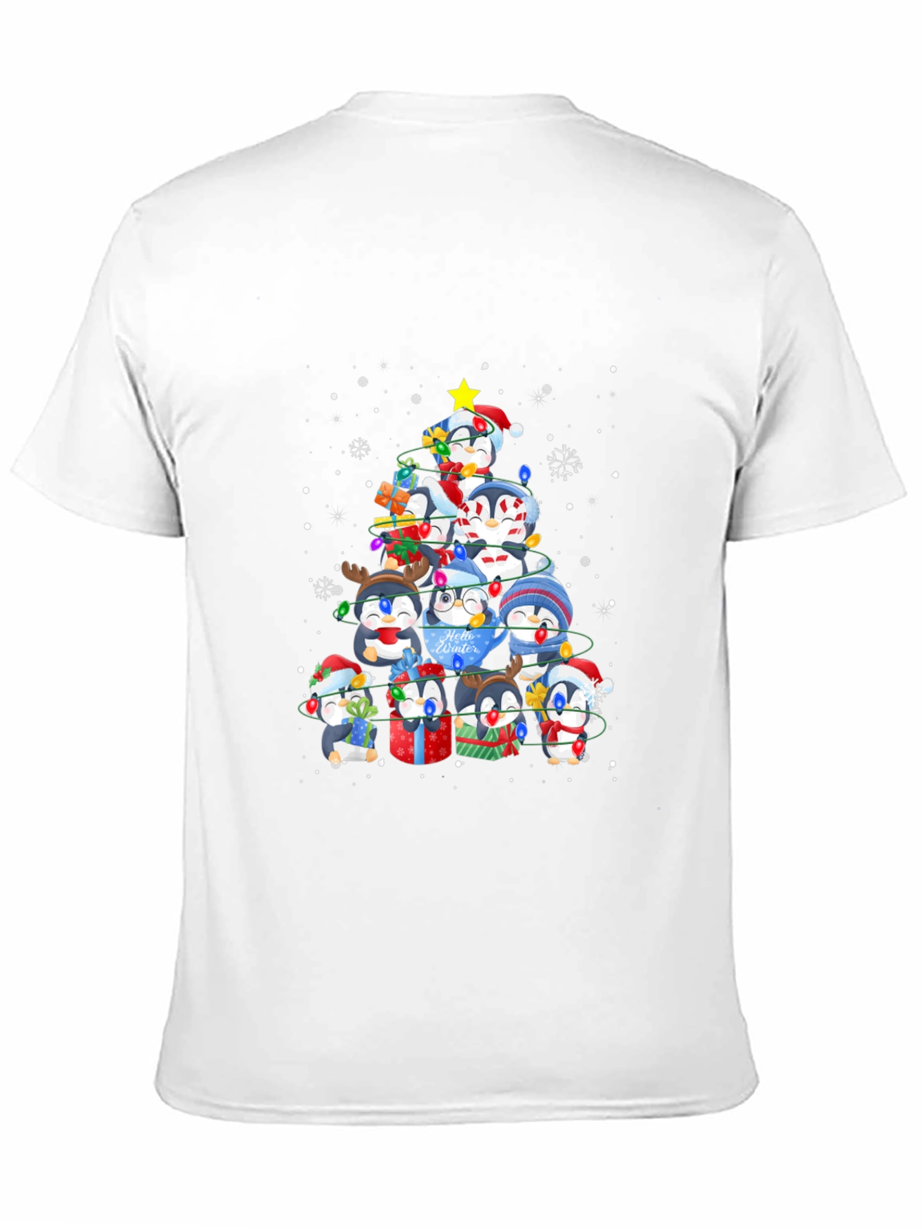 Penguin Christmas Tree T-Shirt - Holiday Cheer