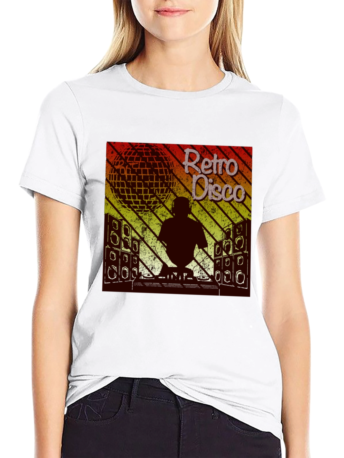 Retro Disco DJ Graphic T-Shirt