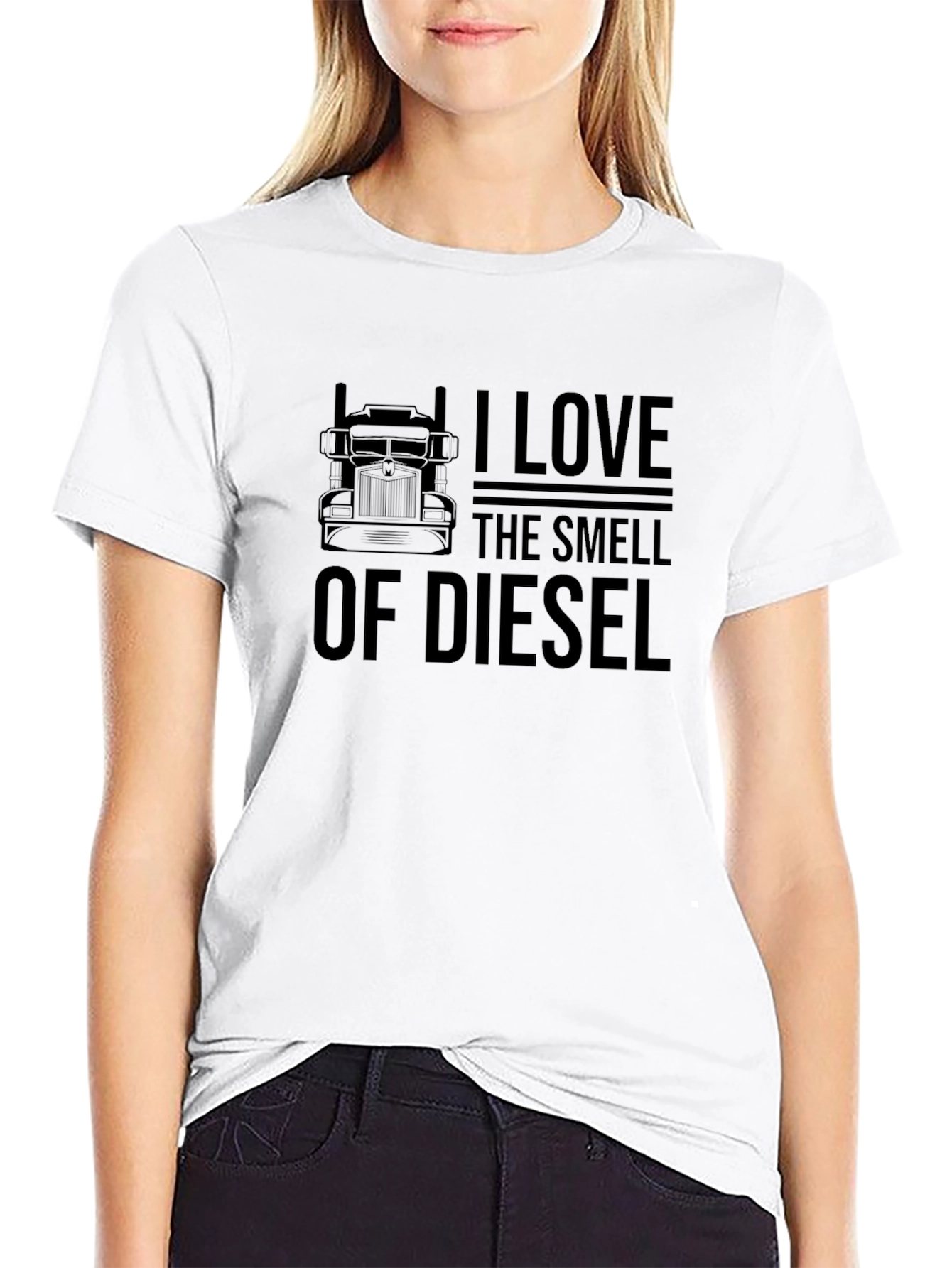 I Love the Smell of Diesel Black T-Shirt