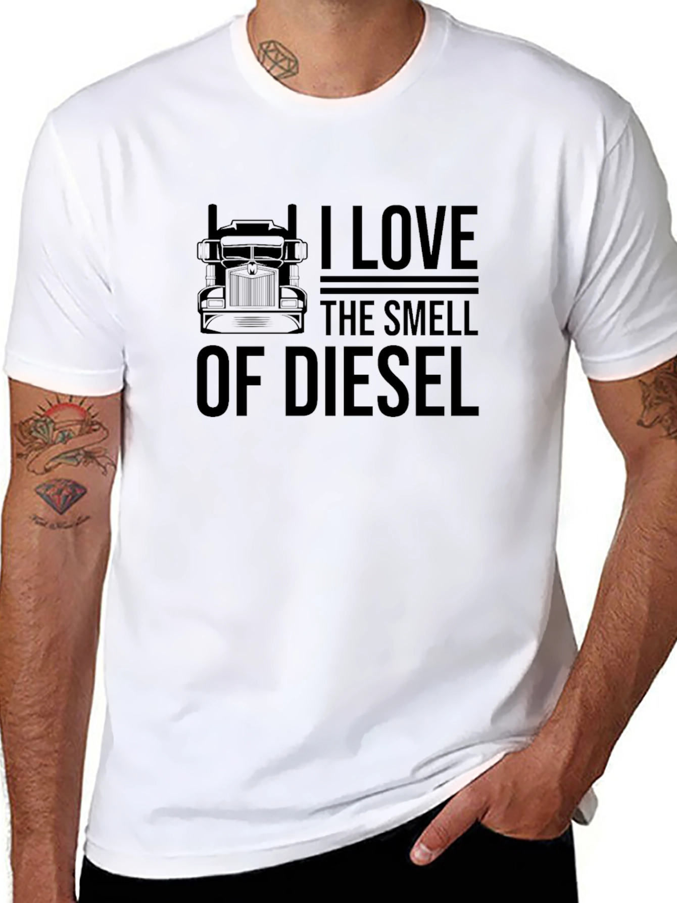 I Love the Smell of Diesel Black T-Shirt