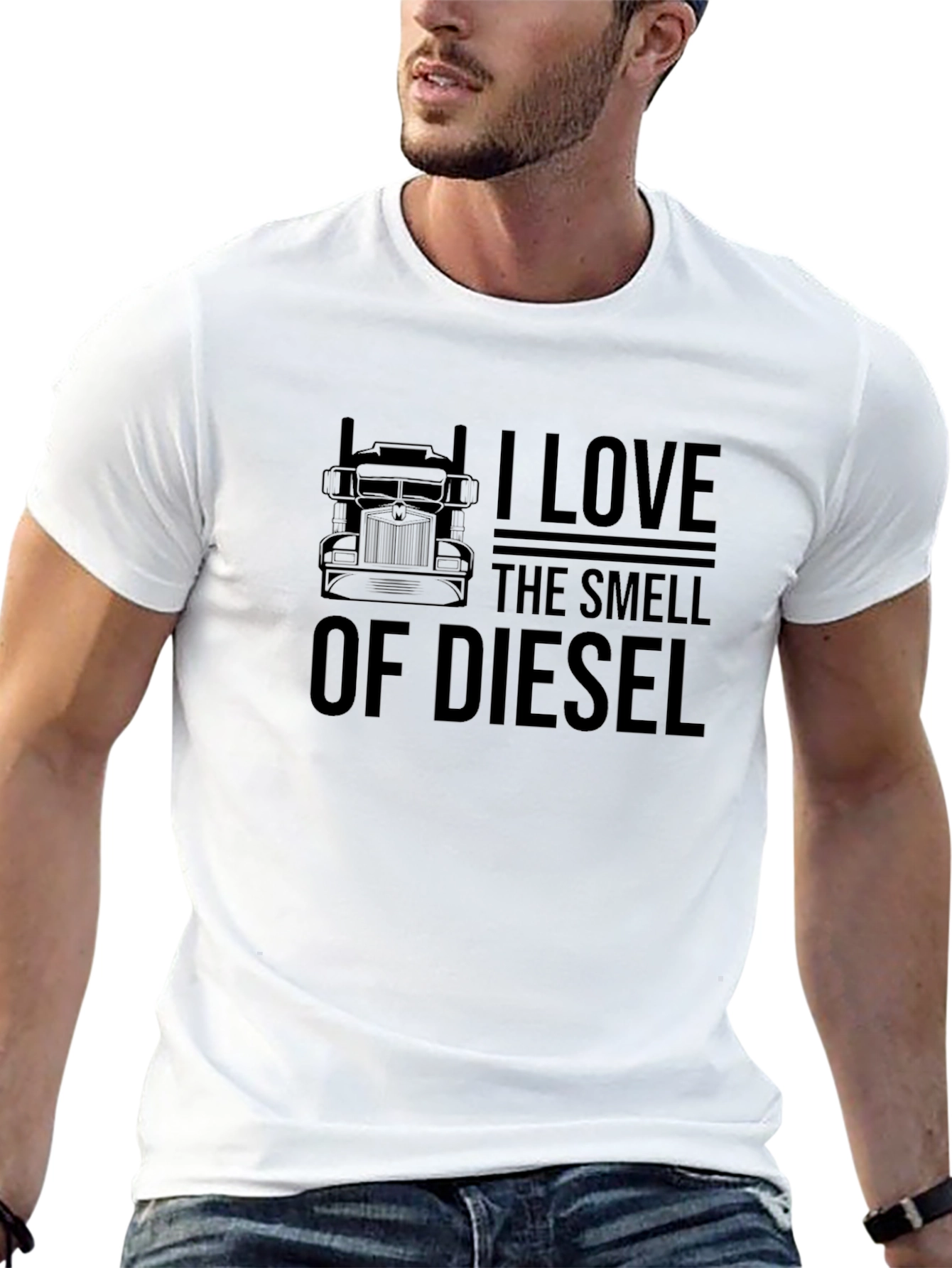 I Love the Smell of Diesel Black T-Shirt