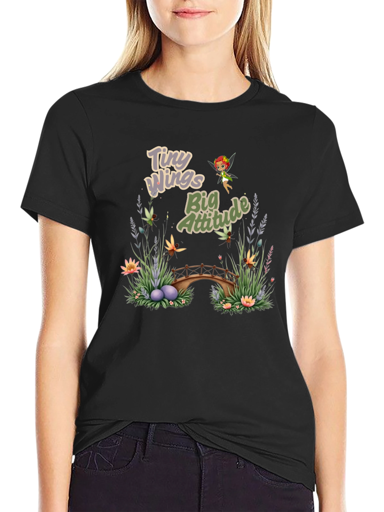 Tiny Wings Big Attitude Graphic Tee