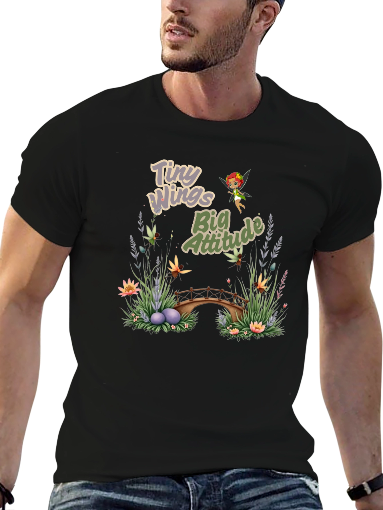 Tiny Wings Big Attitude Graphic Tee