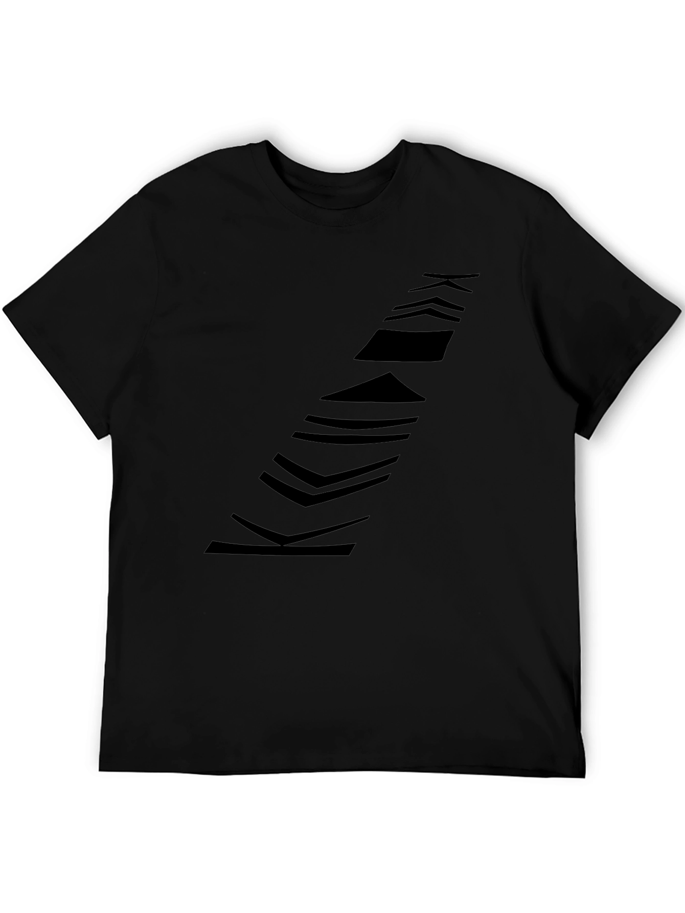 Modern Black Graphic Tee