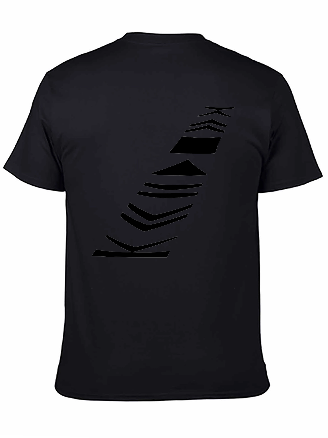 Modern Black Graphic Tee
