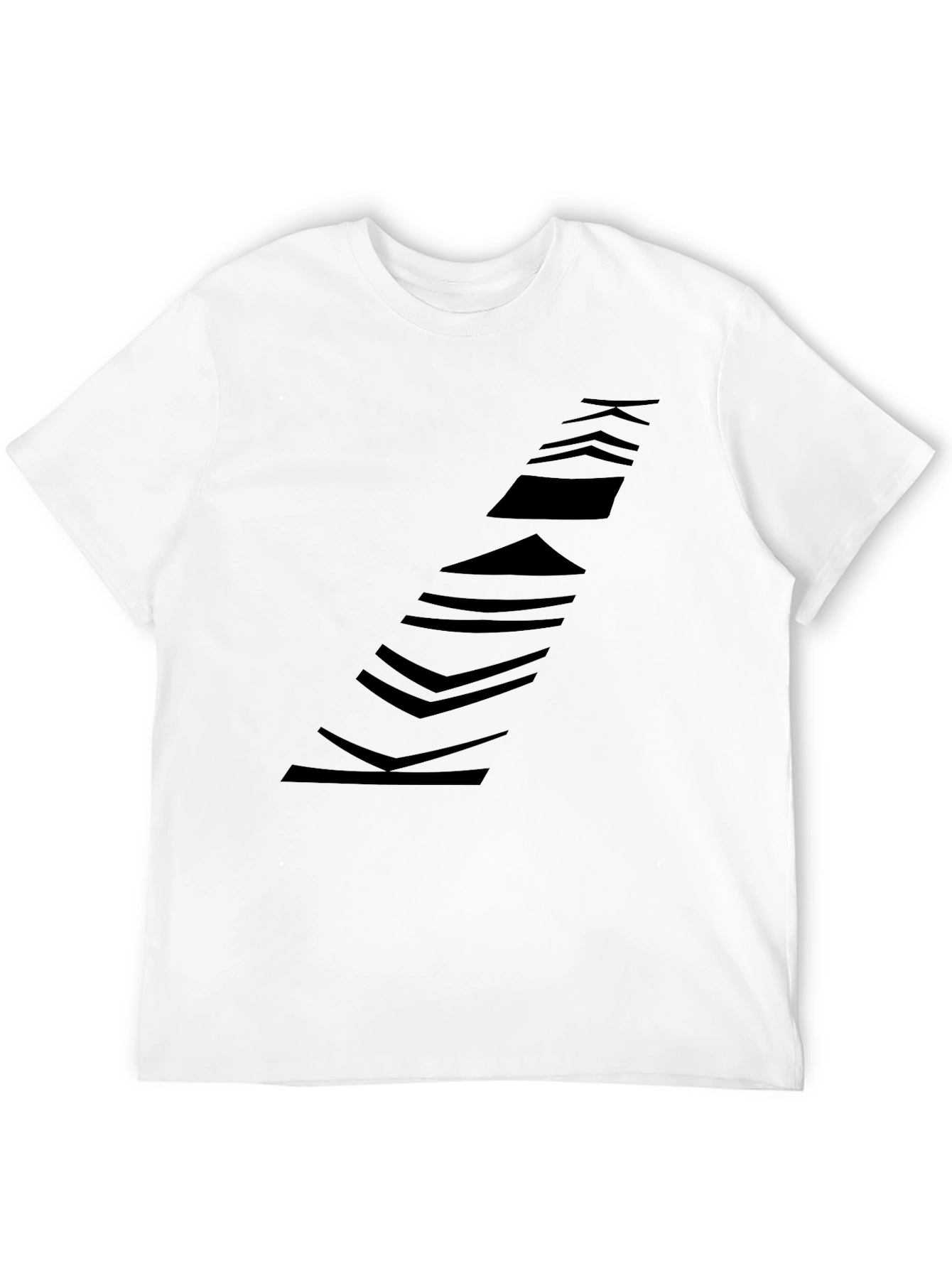 Modern Black Graphic Tee
