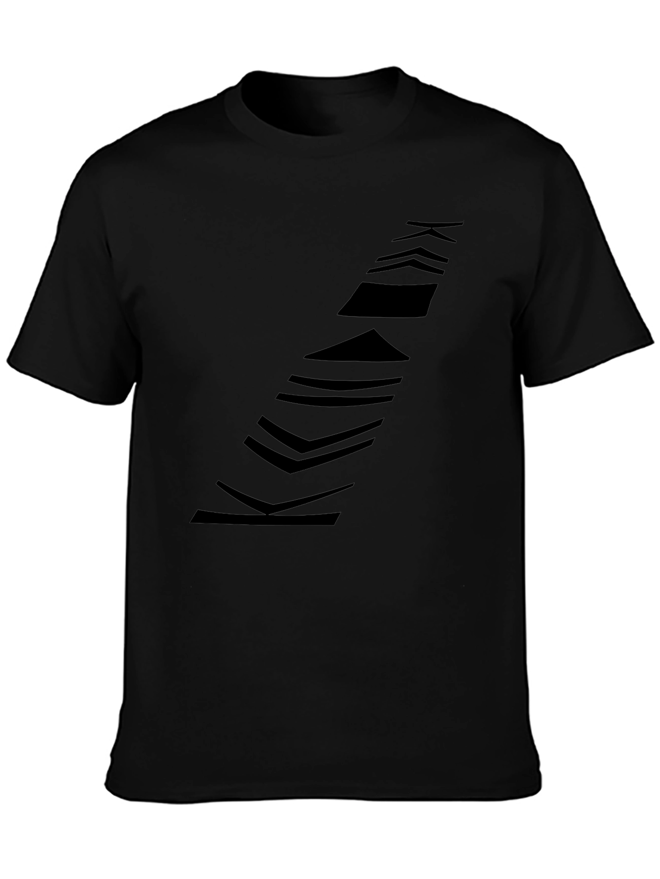 Modern Black Graphic Tee