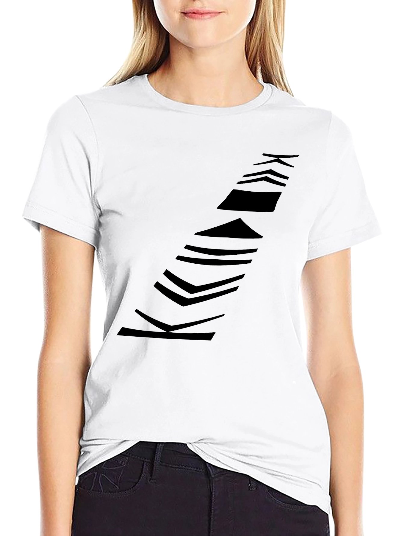 Modern Black Graphic Tee