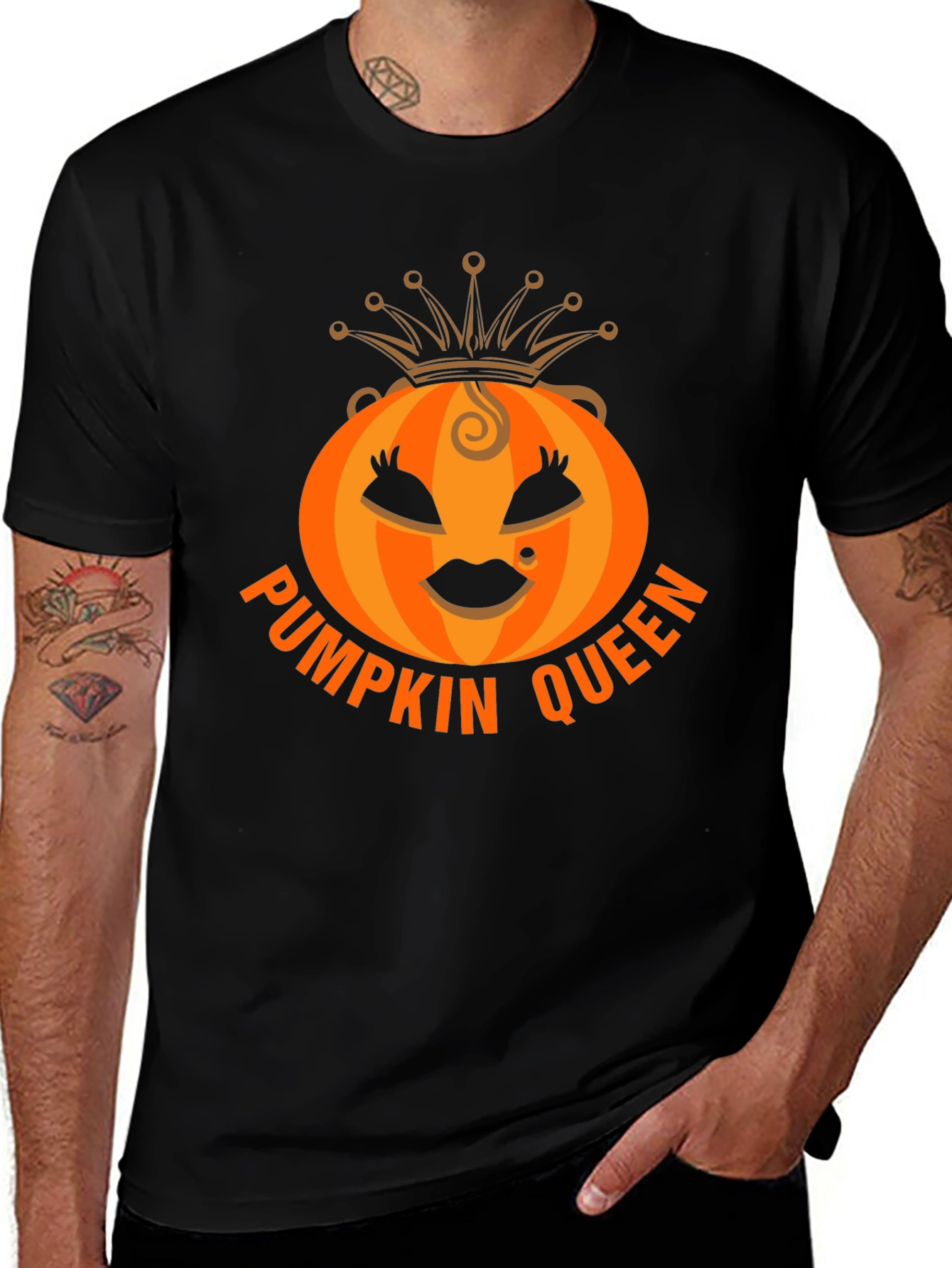 Pumpkin Queen Graphic Tee - Halloween Apparel