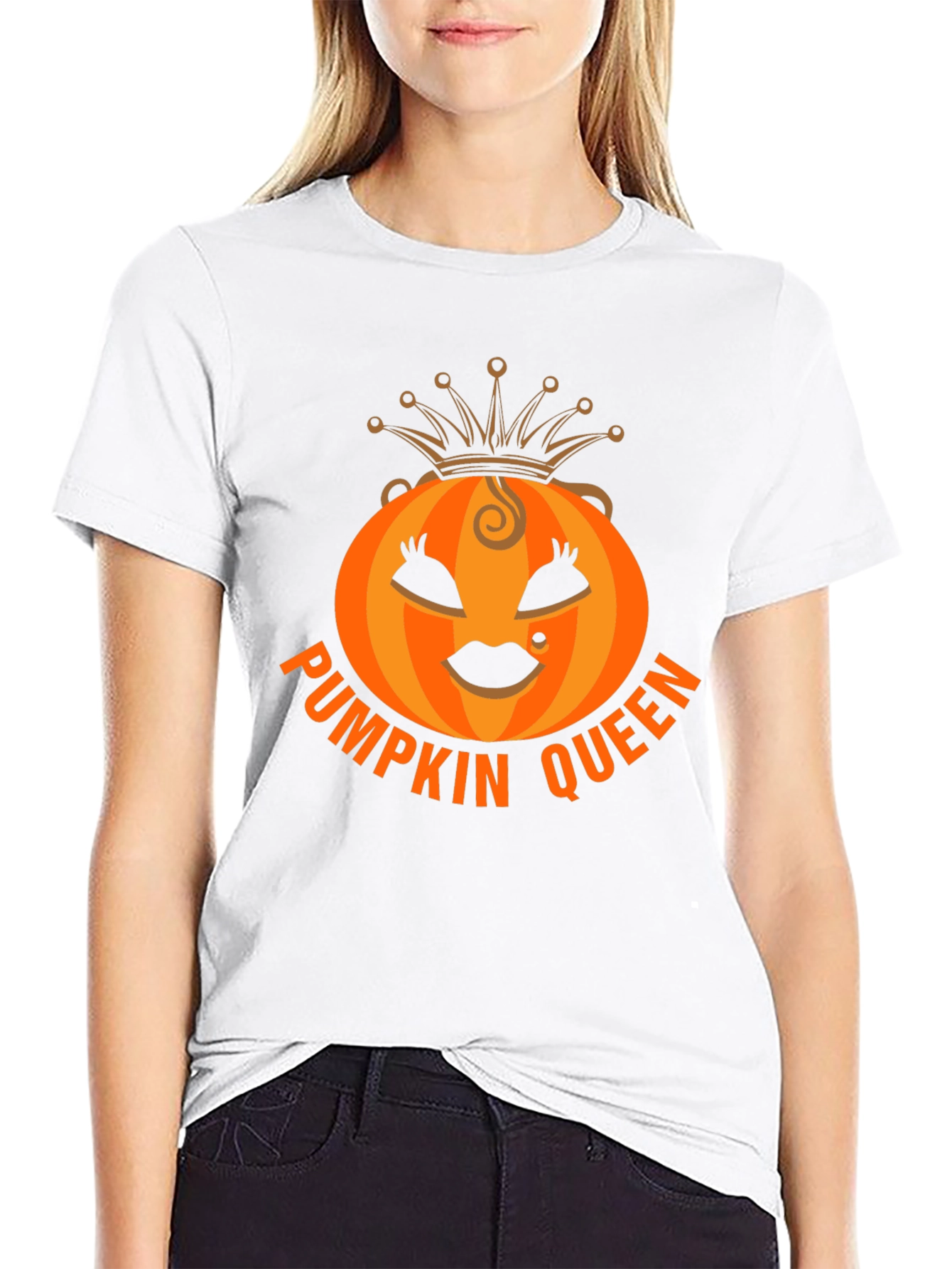 Pumpkin Queen Graphic Tee - Halloween Apparel