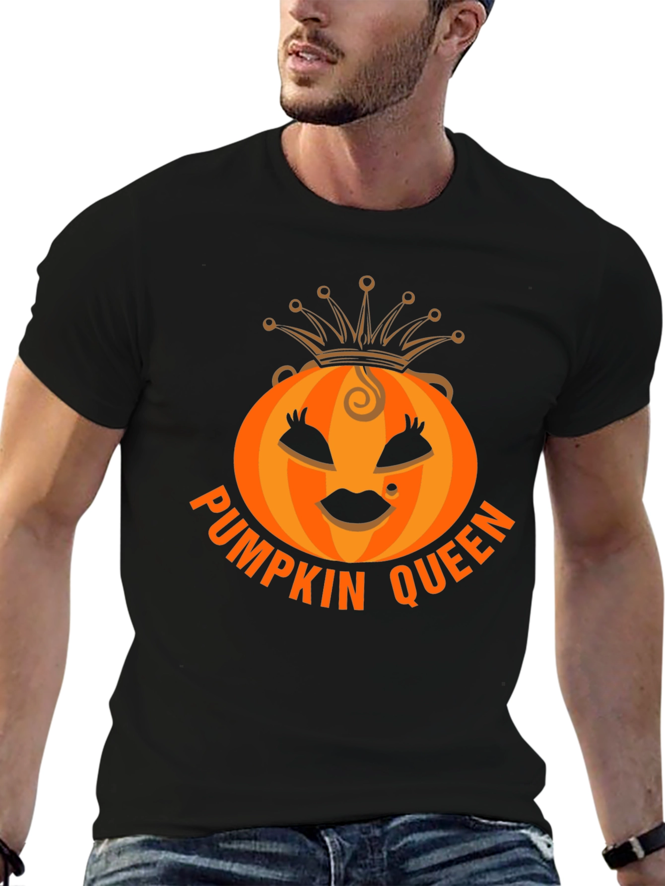Pumpkin Queen Graphic Tee - Halloween Apparel