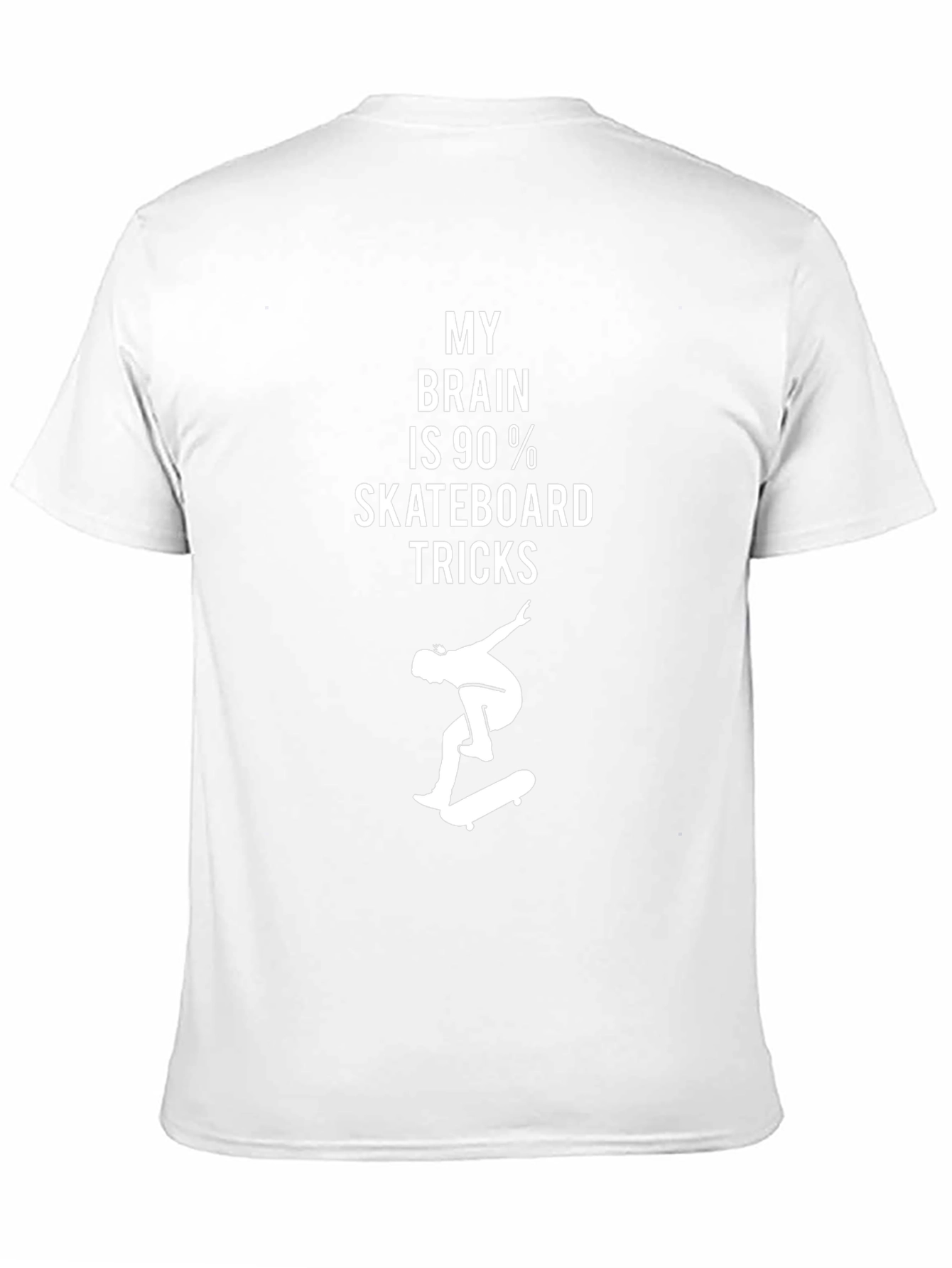 Skateboard Tricks T-Shirt - My Brain is 90%