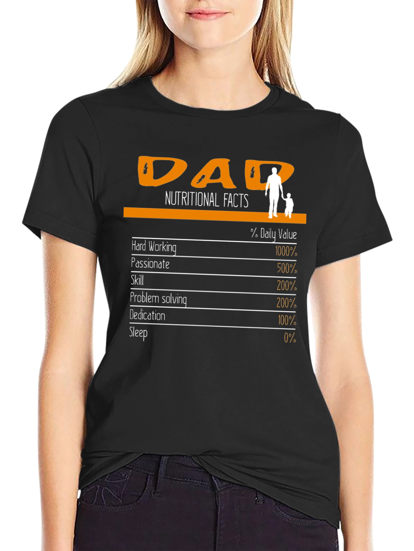 Dad Nutritional Facts T-Shirt - Fathers Day Gift