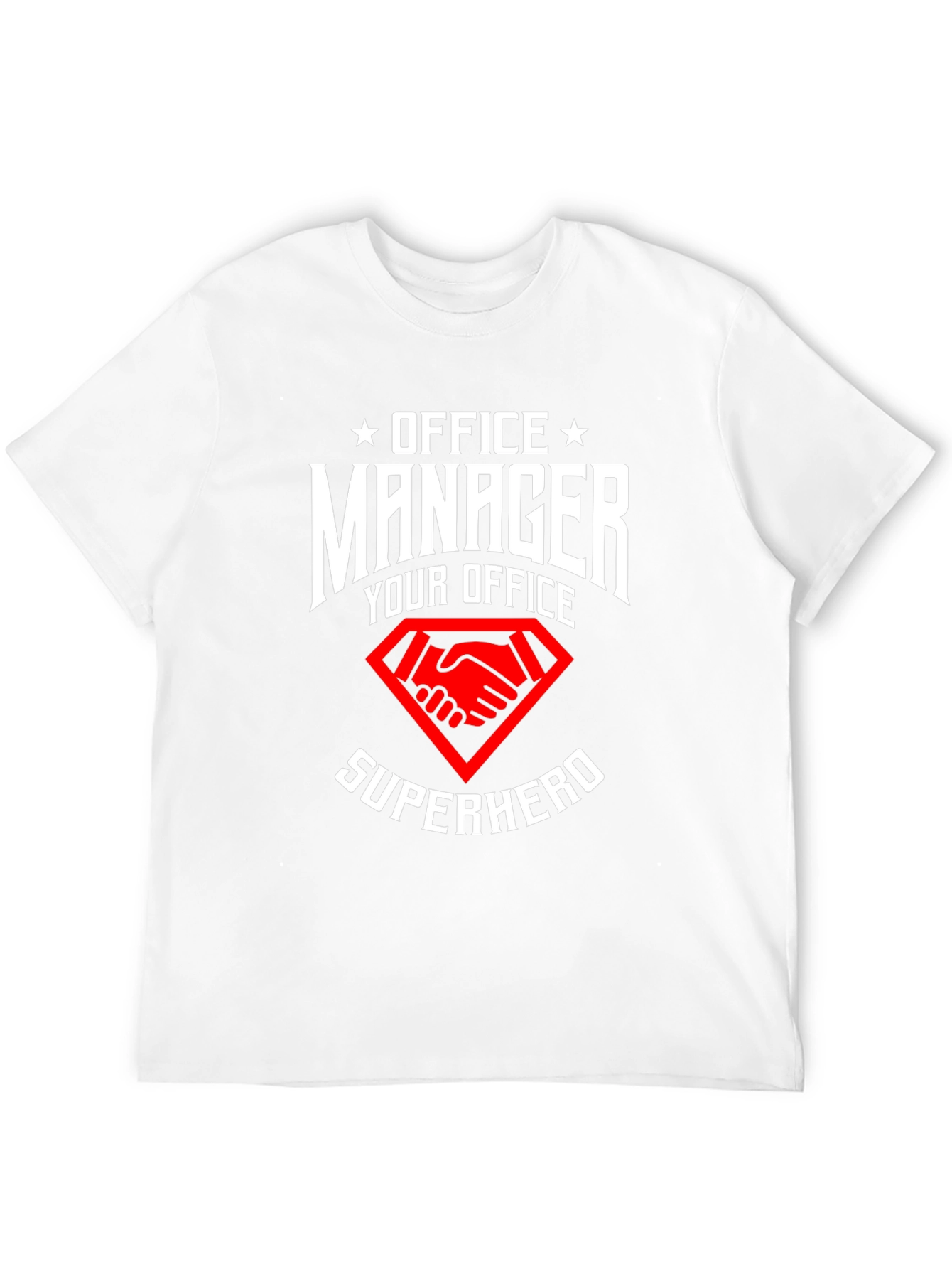 Office Manager Superhero Graphic T-Shirt