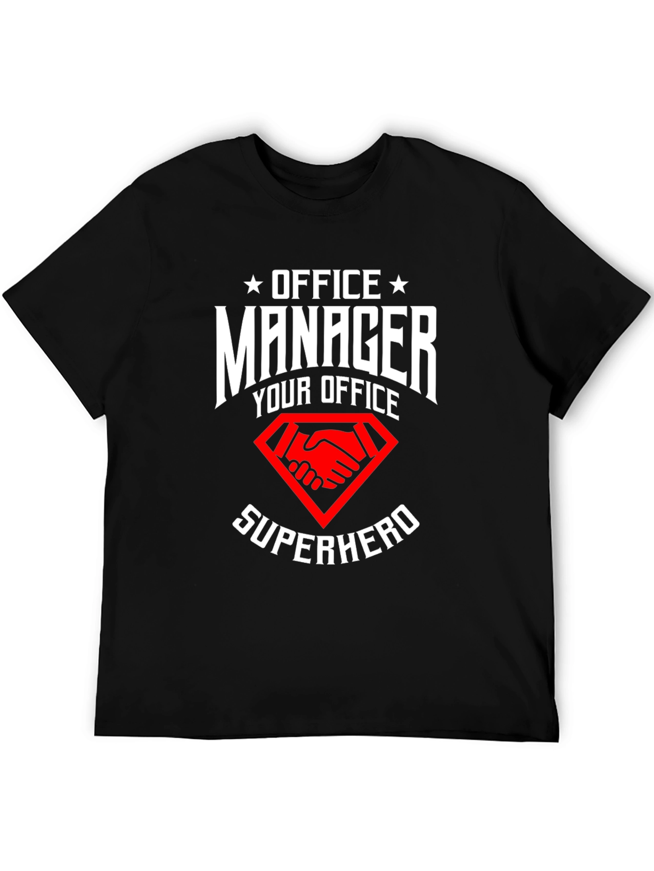 Office Manager Superhero Graphic T-Shirt
