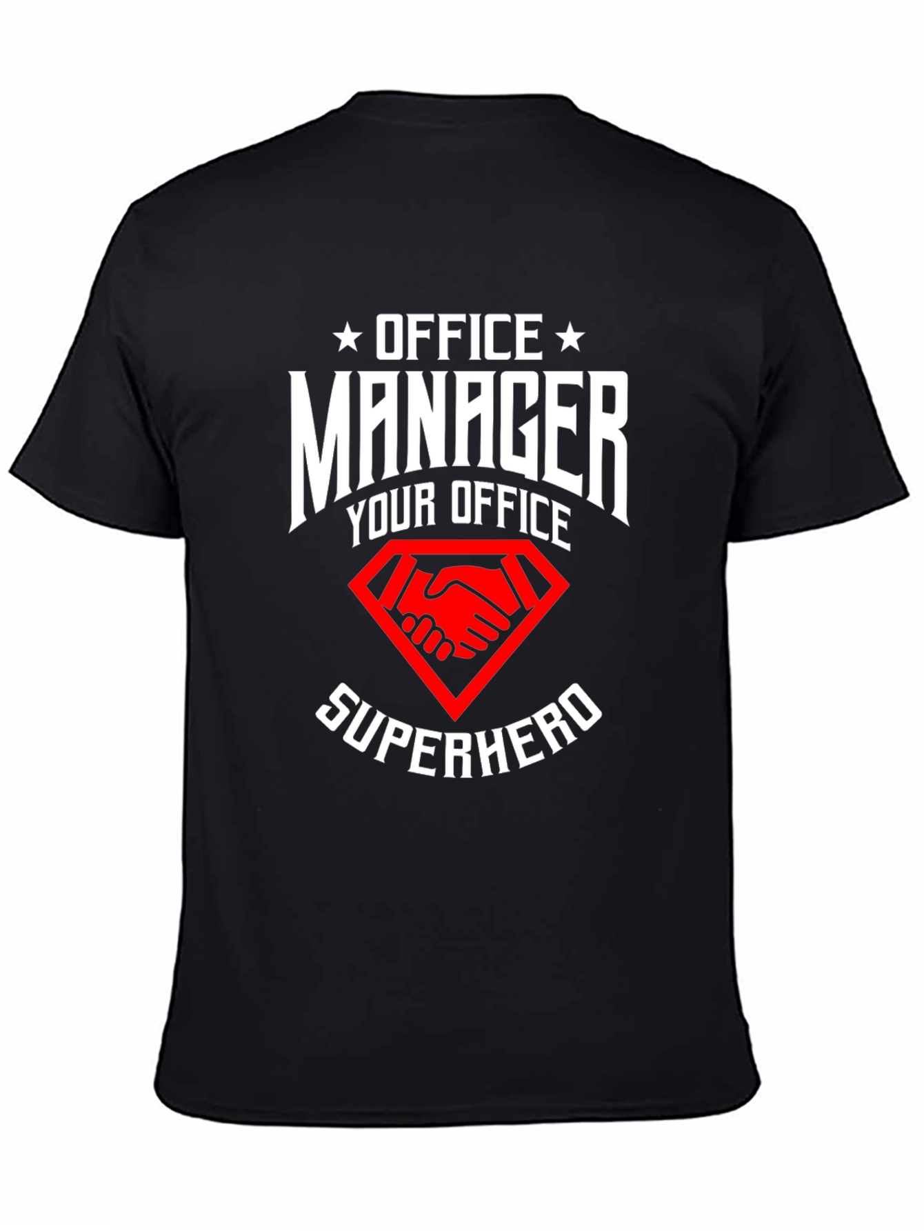 Office Manager Superhero Graphic T-Shirt
