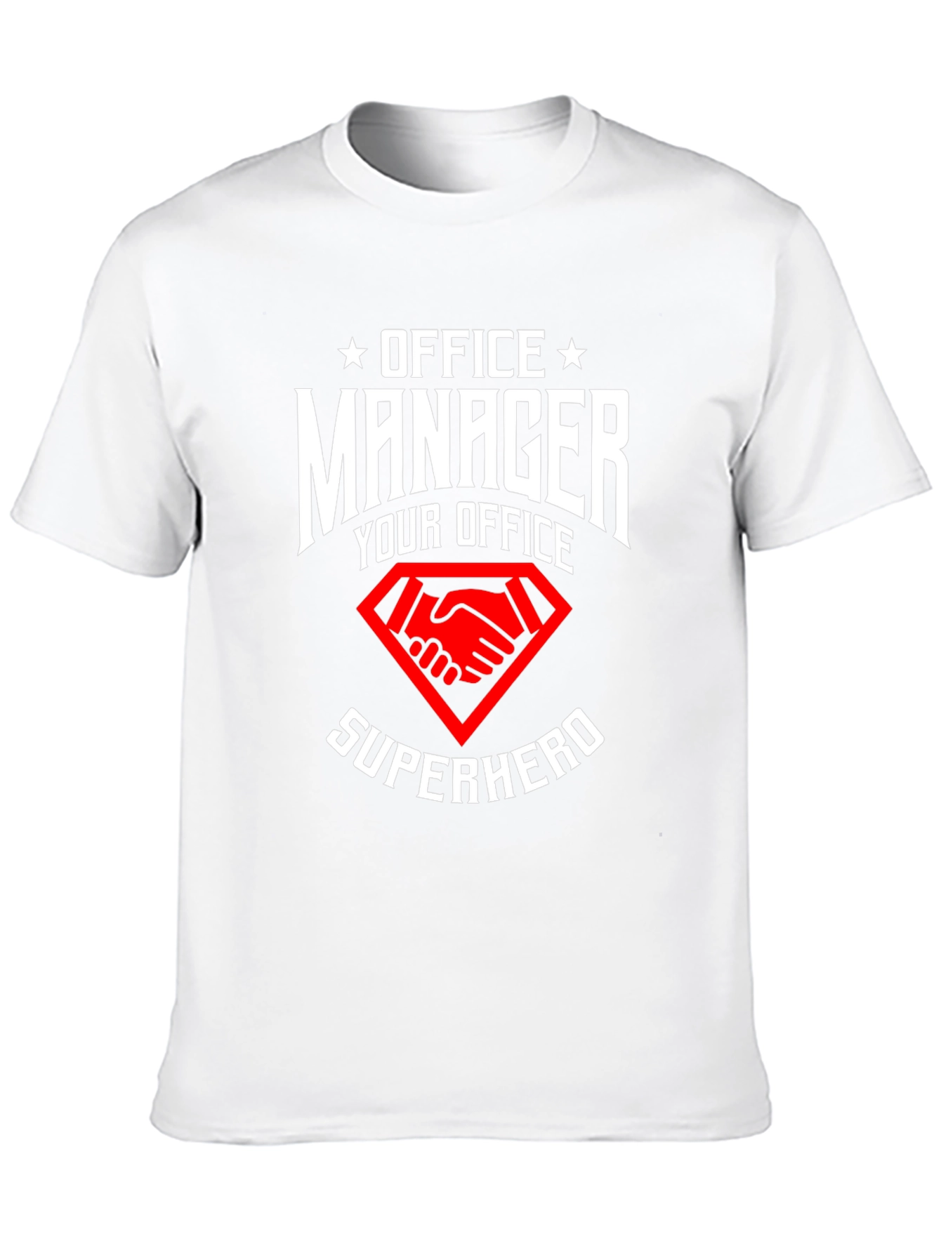 Office Manager Superhero Graphic T-Shirt