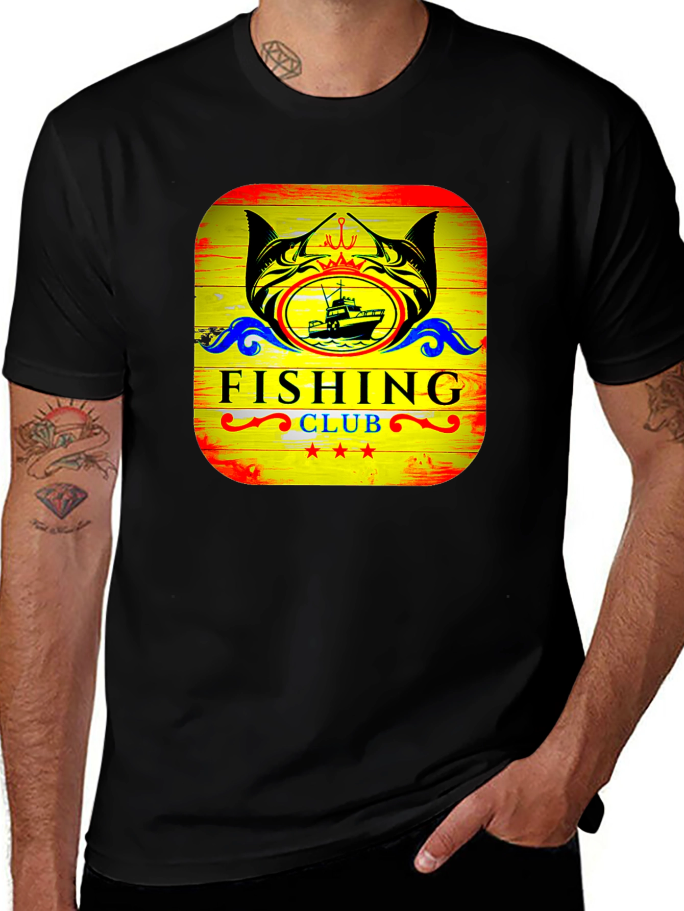 Fishing Club Graphic T-Shirt