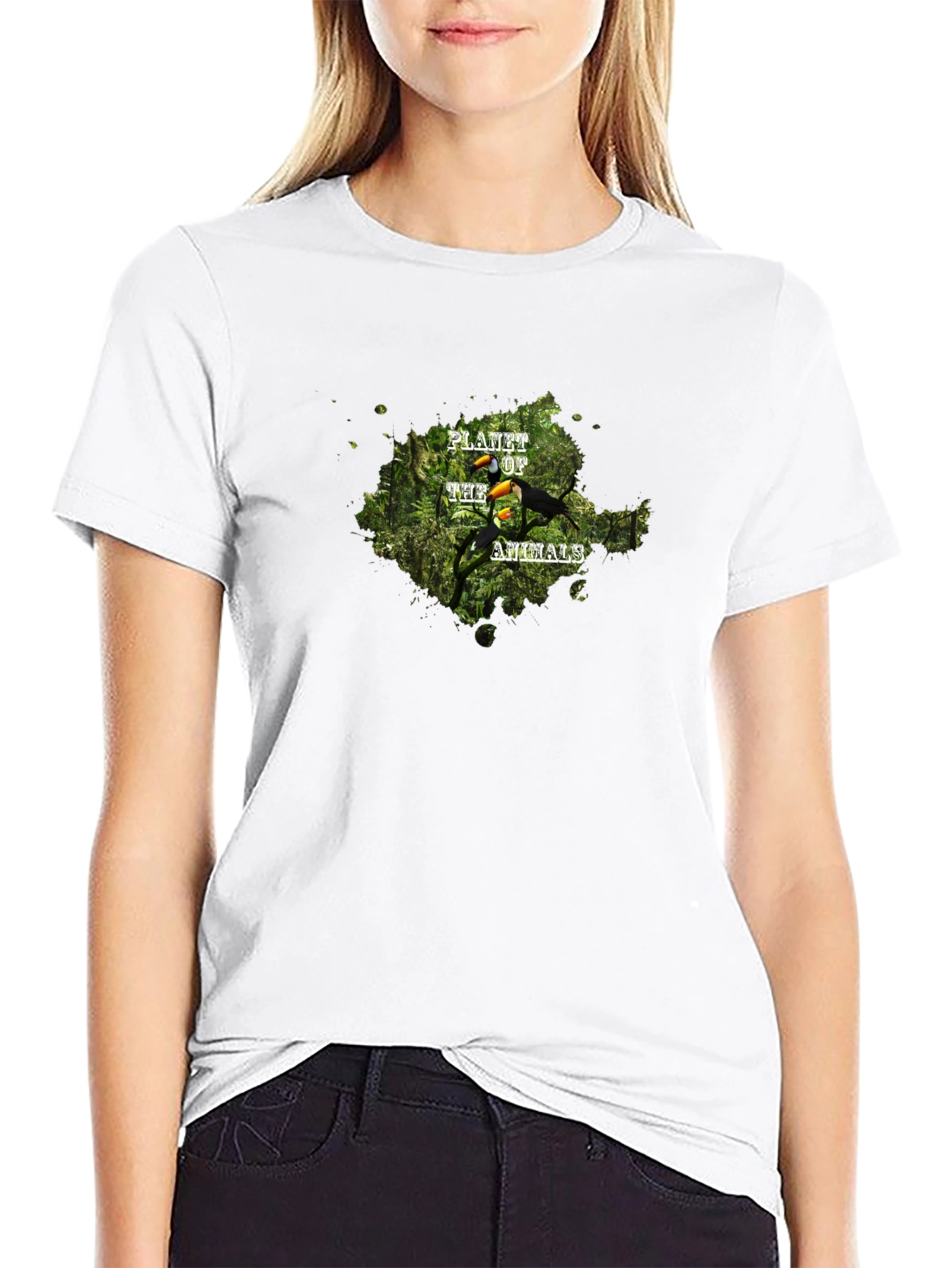 Planet of the Animals Toucan Graphic T-Shirt