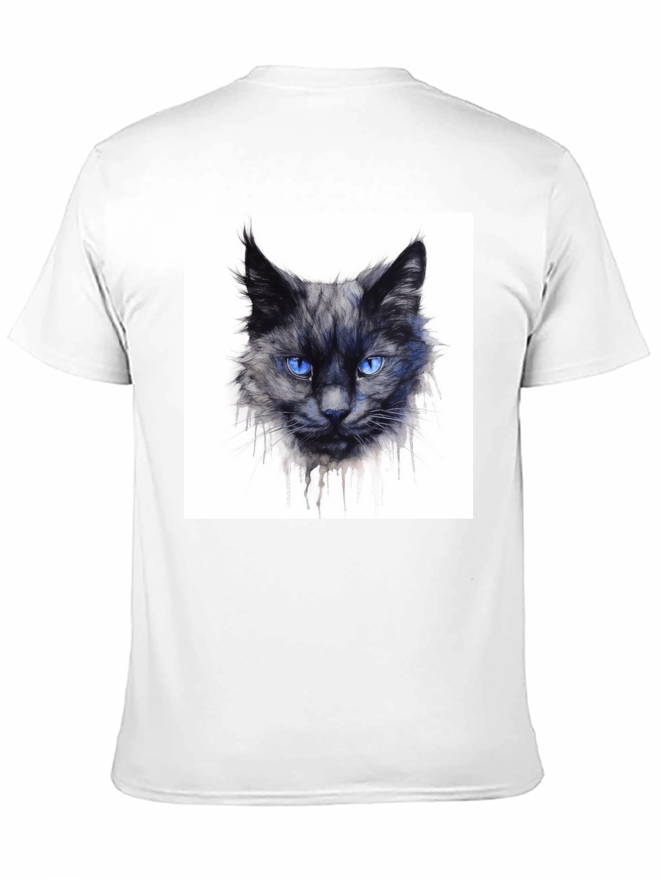 Black Cat Graphic Tee - Mens Crew Neck