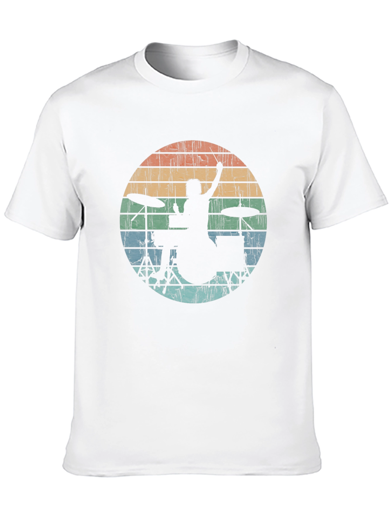 Retro Drummer Silhouette Tee